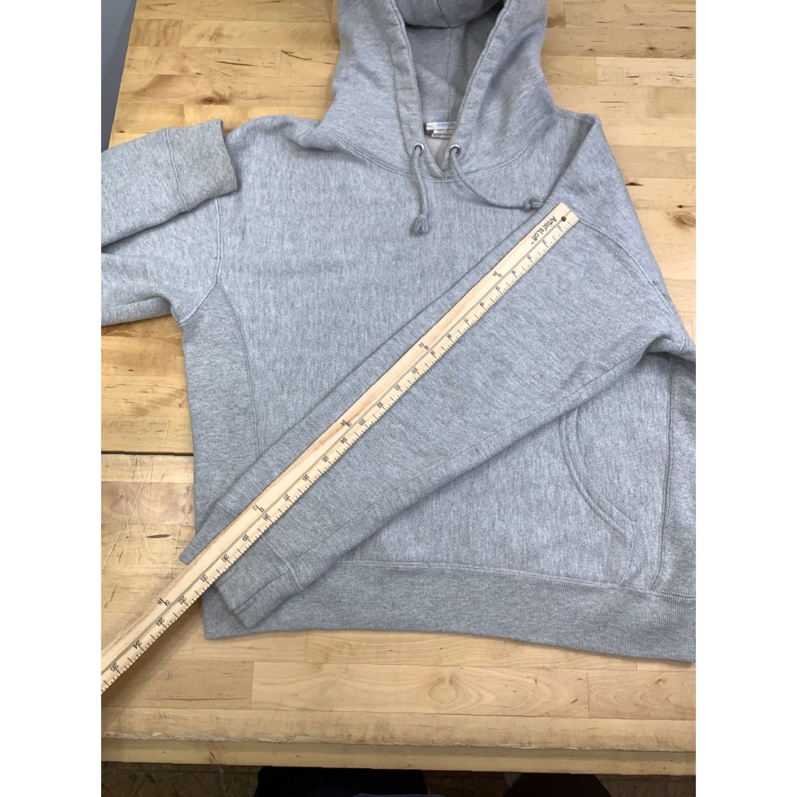 Champion VINTAGE Champion Reverse Weave Hoodie Women L Gray 90s Logo Pullover 12871 Size L / US 10 / IT 46 - 7 Thumbnail