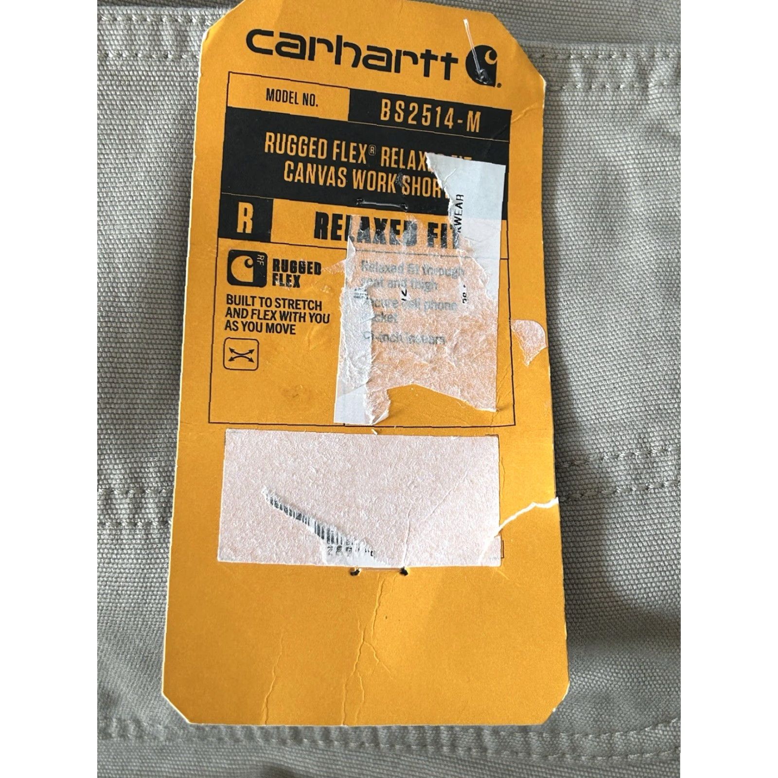 Carhartt Carhartt Cargo Short Men 52 Beige Canvas Rugged Flex Relaxed Fit 10 In Inseam Casual Workwear Pocket Zipper Logo Size US 36 / EU 52 - 3 Thumbnail