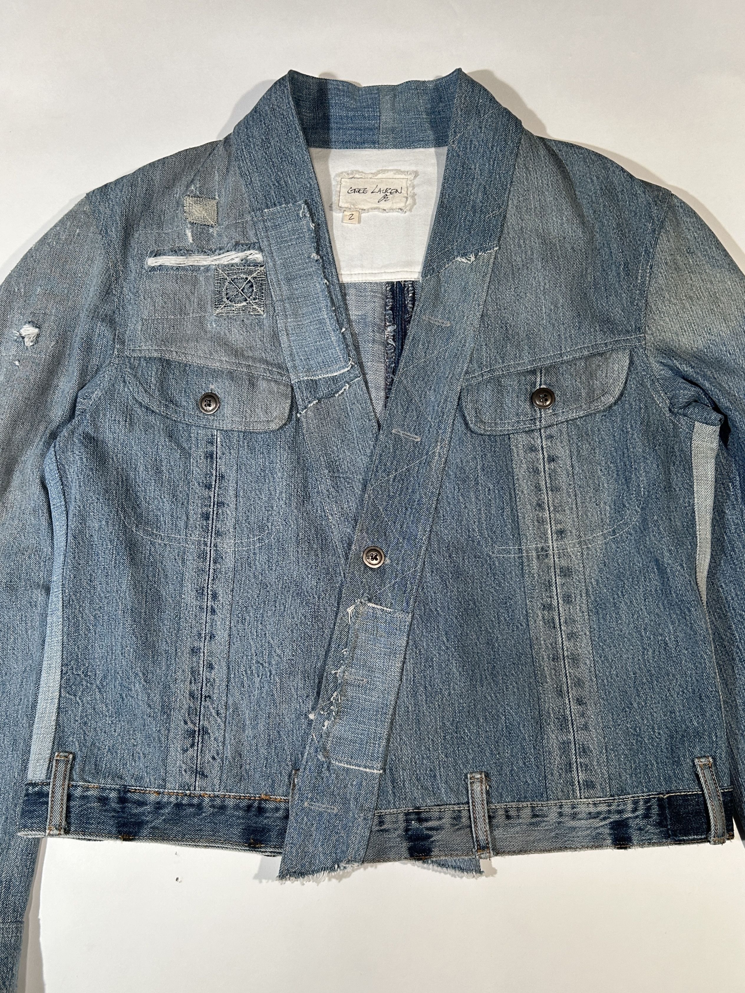 Greg Lauren GREG LAUREN VINTAGE DENIM GL1 KIMONO JACKET Size US M / EU 48-50 / 2 - 2 Thumbnail