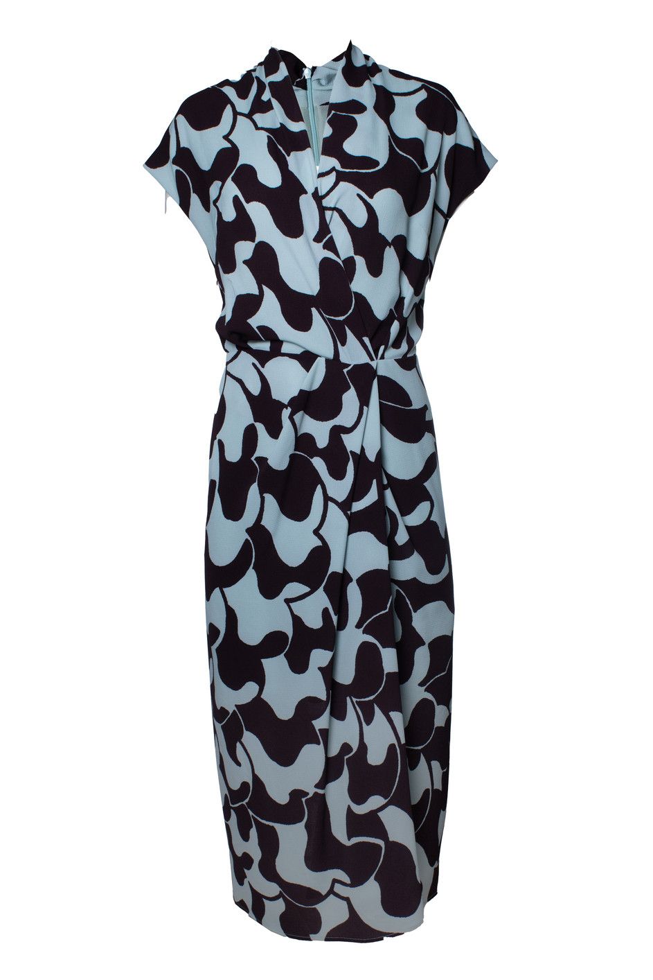 Dries Van Noten Dries van noten, light blue and brown maxi dress Size S / US 4 / IT 40 - 1 Thumbnail
