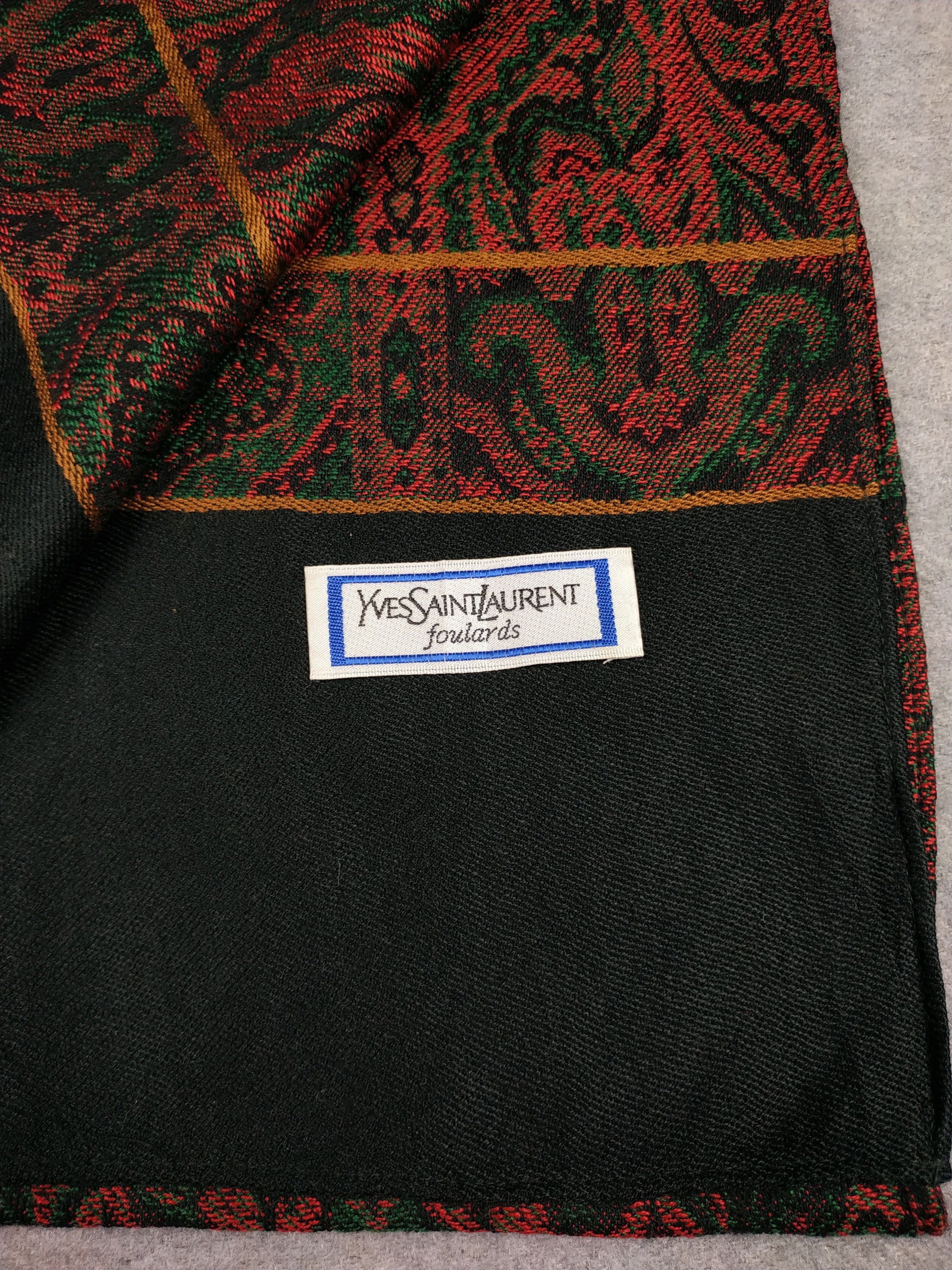 Vintage Yves Saint Laurent Scarf / Muffler / Neckwear - WW676 Size ONE SIZE - 3 Thumbnail