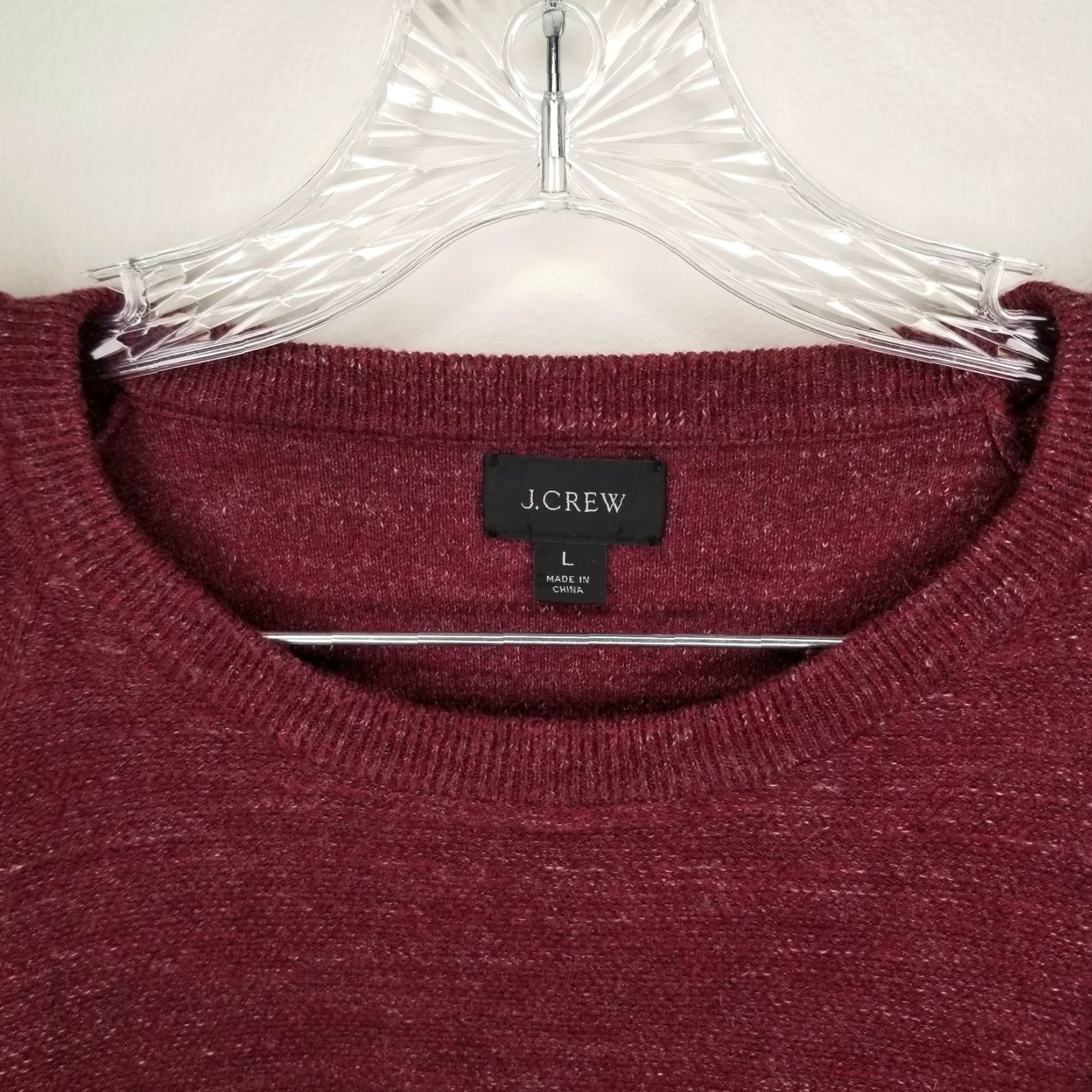 J.Crew J Crew Mens Red Long Sleeve Pullover Sweater Size L Size US L / EU 52-54 / 3 - 3 Thumbnail