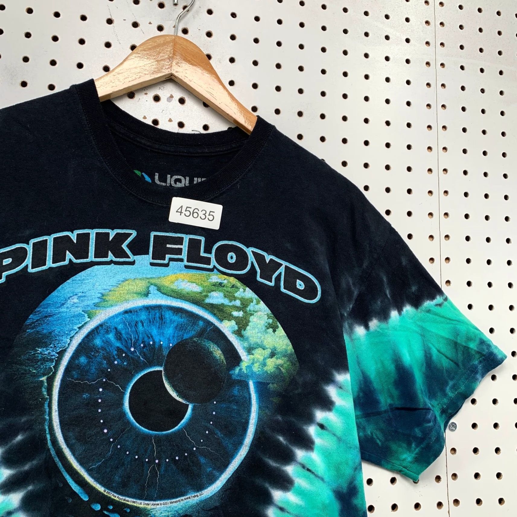 Liquid Blue Pink Floyd Pulse T Shirt Mens Medium Liquid Blue Tie Dye Music Hippie Size US M / EU 48-50 / 2 - 7 Thumbnail