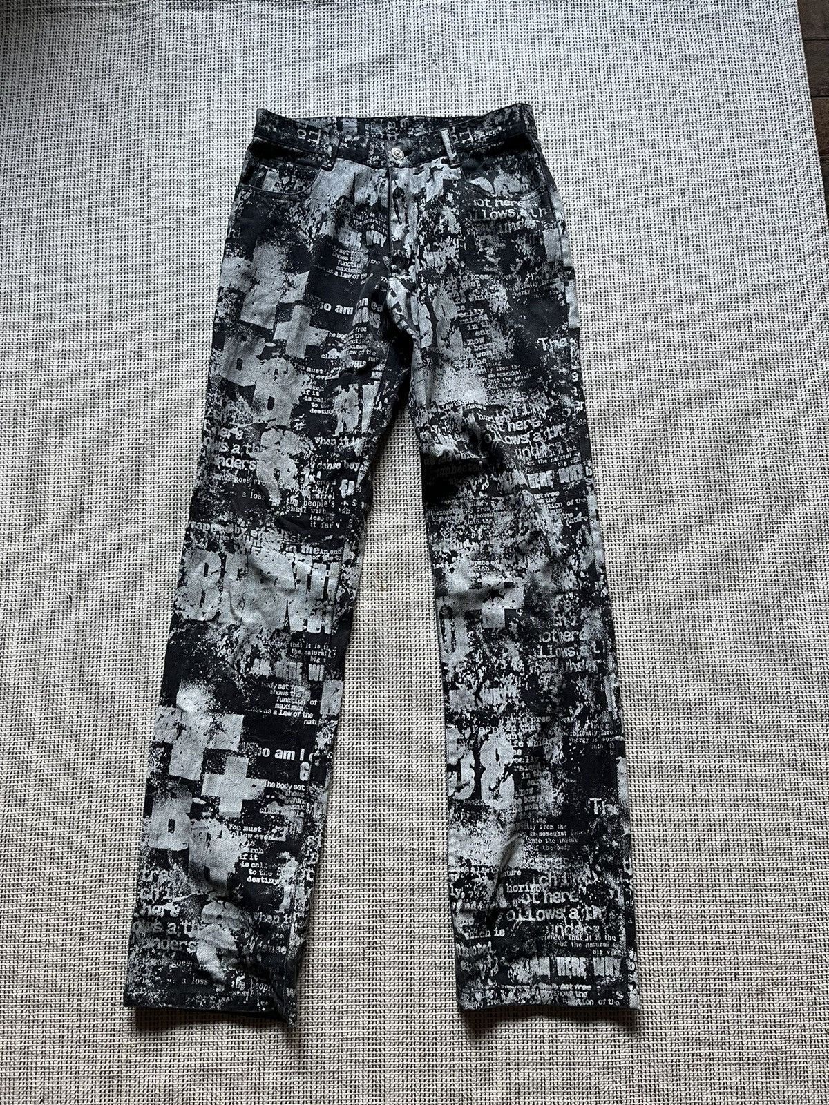 image of Bernings Sho Punk Full Print Jeans in Black, Women's (Size 28)