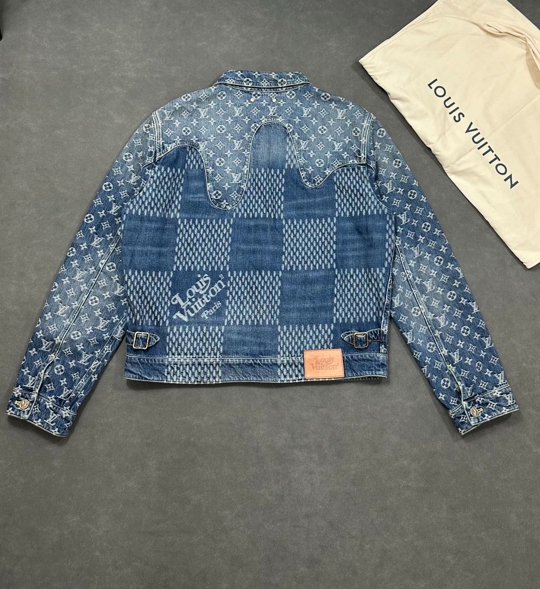 Louis Vuitton LV x Nigo 2 LV2 Monogram Print Denim Jacket Size US M / EU 48-50 / 2 - 2 Thumbnail