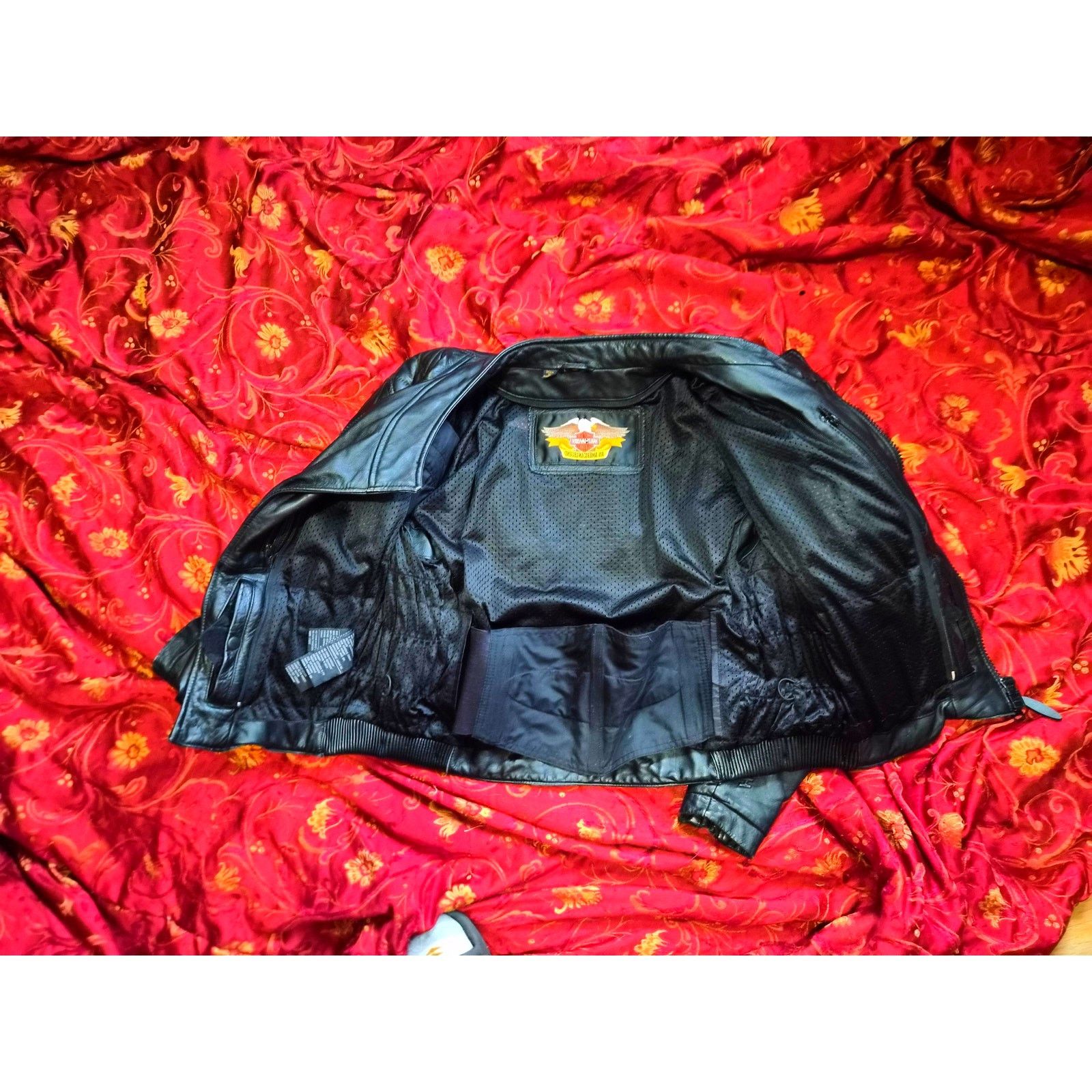 Harley Davidson Harley-Davidson Women’s Leather Moto Jacket Quilted Biker Size L / US 10 / IT 46 - 4 Thumbnail