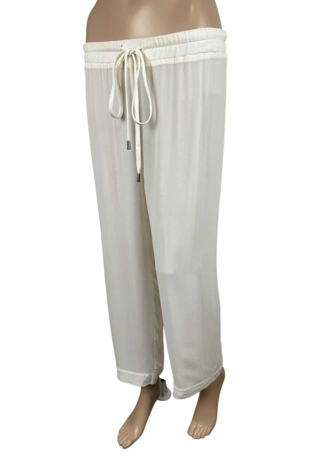 Other Gentryportofino Ivory Pants Women size IT40 US6 Size 27" / US 4 / IT 40 - 1 Thumbnail