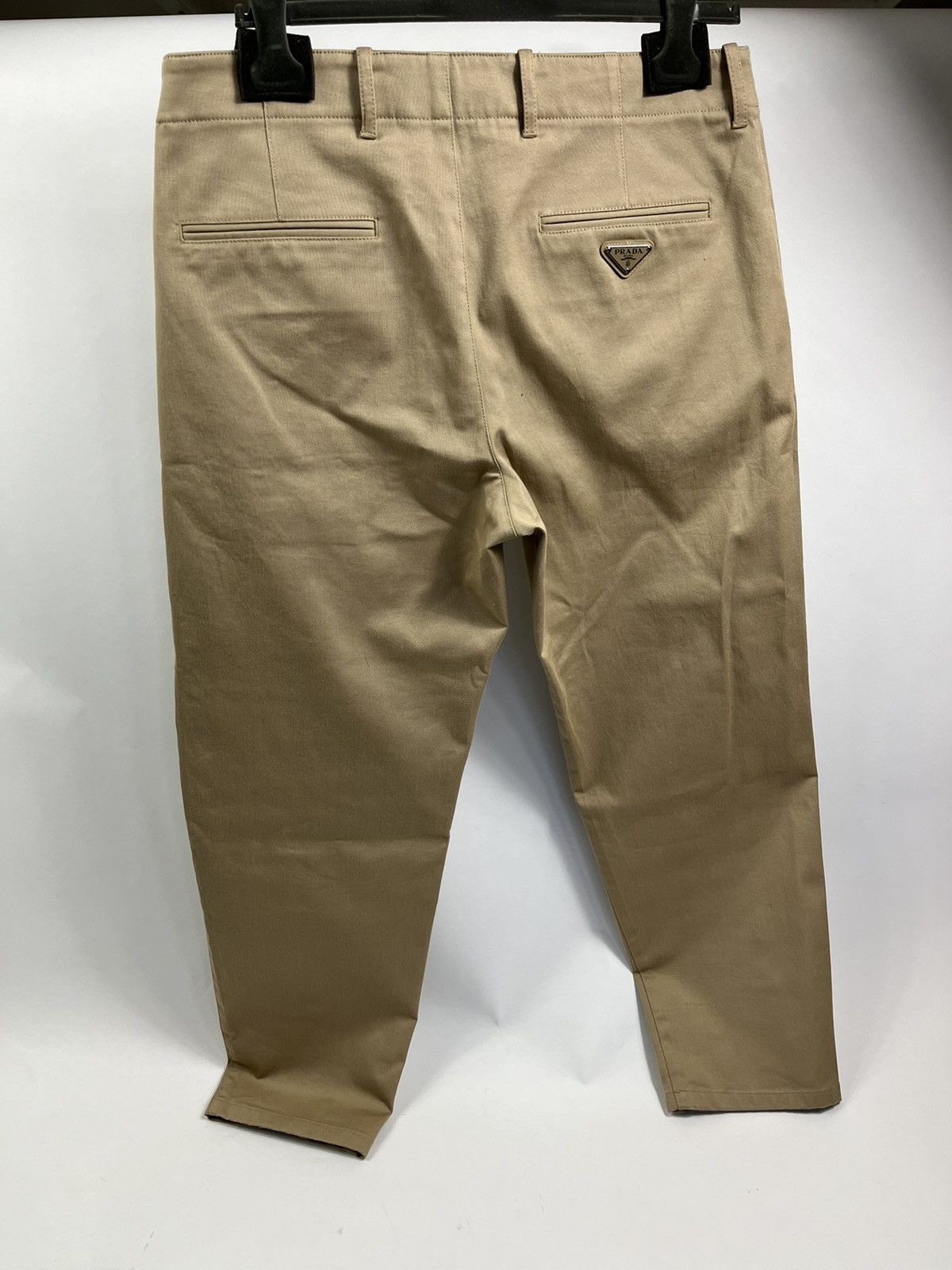 Prada Prada Beige Cotton Trousers Size US 32 / EU 48 - 1 Thumbnail