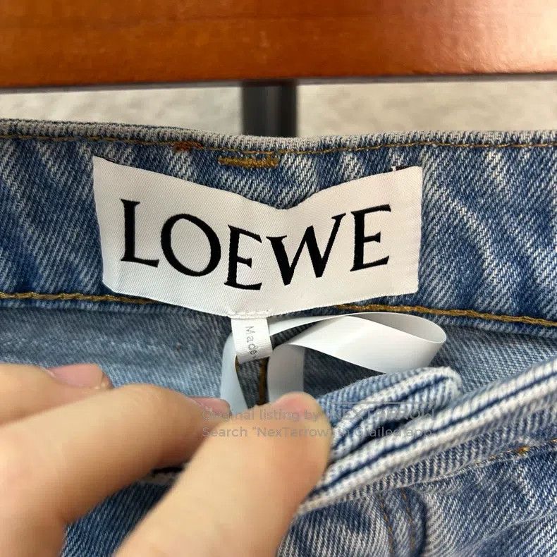 Loewe Loewe Back Leather Patch Logo Jeans Size 27" / US 4 / IT 40 - 3 Thumbnail