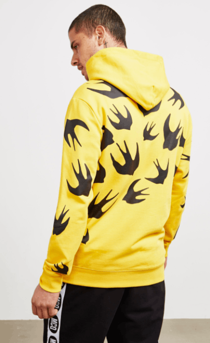 McQ Alexander McQueen ALEXANDER MCQUEEN Bird Graphic Hoodie In Chrome Yellow Size US L / EU 52-54 / 3 - 10 Thumbnail