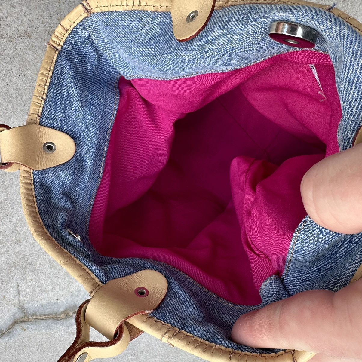 Japanese Brand Vintage Japanese Style Daniel Mayer Milano Denim Bag Custom Size ONE SIZE - 15 Thumbnail