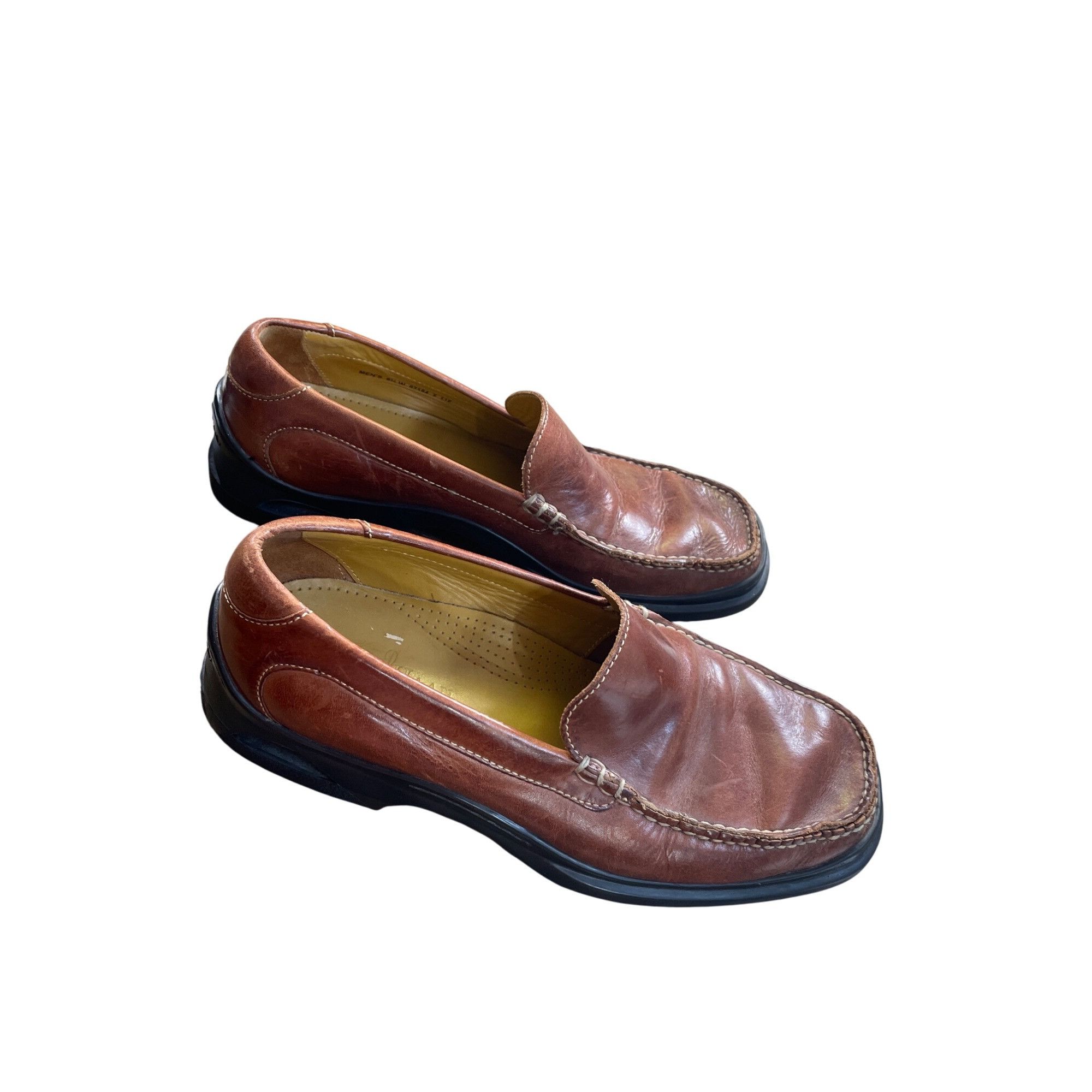 Cole Haan Cole Haan Mens Brown Leather Slip-On Loafers Dress Shoes Siz Size US 9.5 / EU 42-43 - 4 Thumbnail