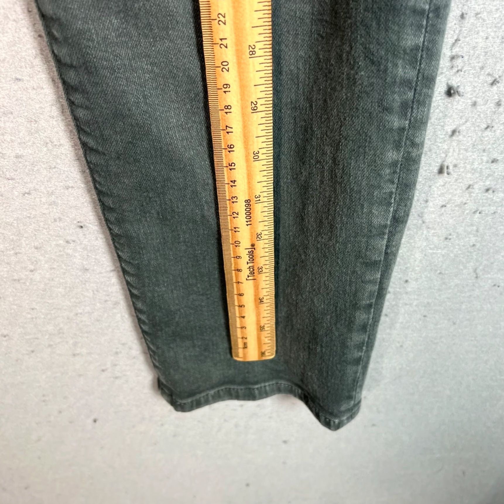 Bonobos BONOBOS Jeans Slim 31x30 Men Green Denim Cotton Blend 5-Pocket Inseam 30 Retro Preppy Style Mens Jeans Size US 31 - 6 Thumbnail