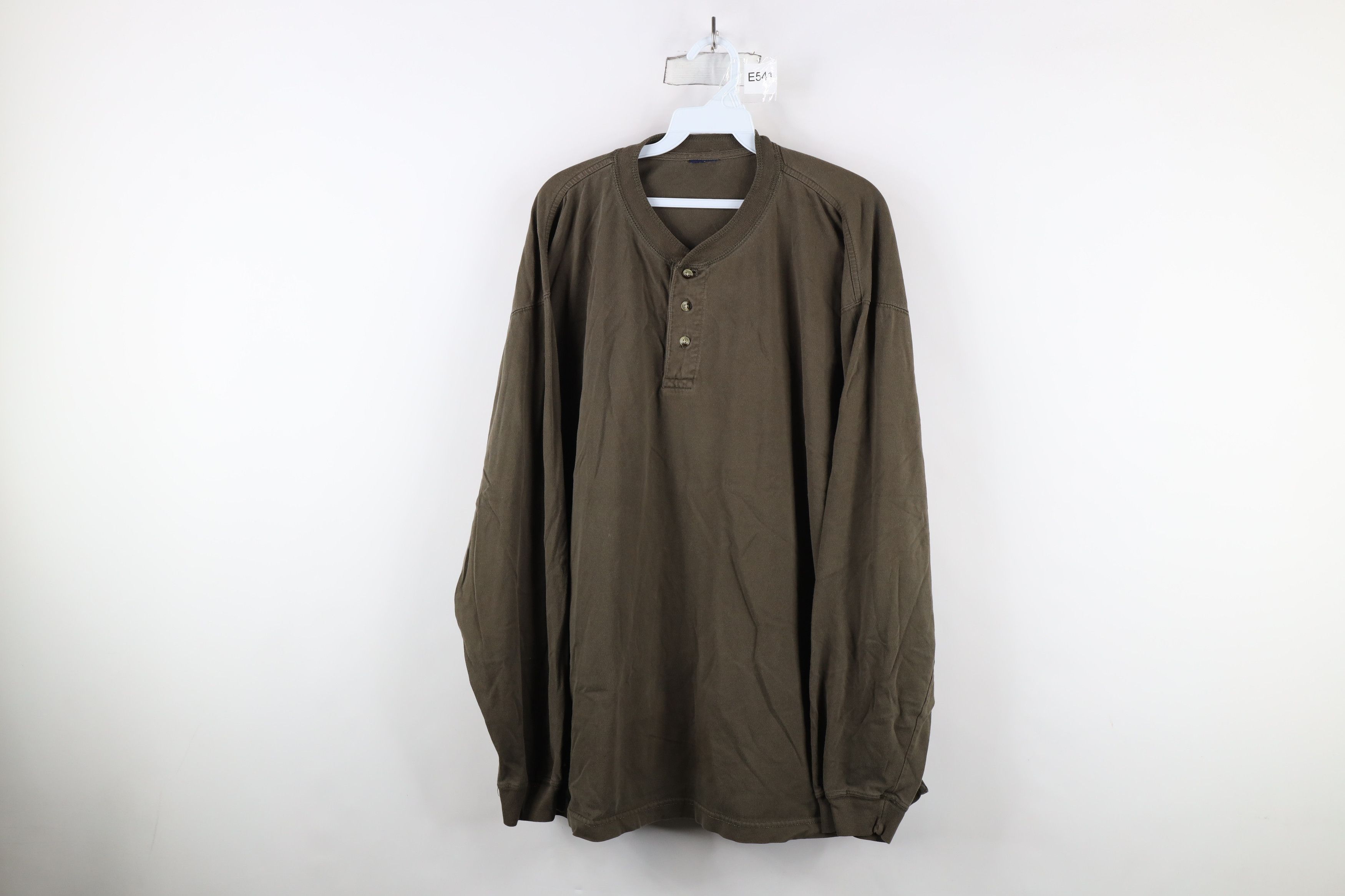 Vintage Vintage 90s Streetwear Cotton Long Sleeve Henley T-Shirt Size US XL / EU 56 / 4 - 1 Thumbnail