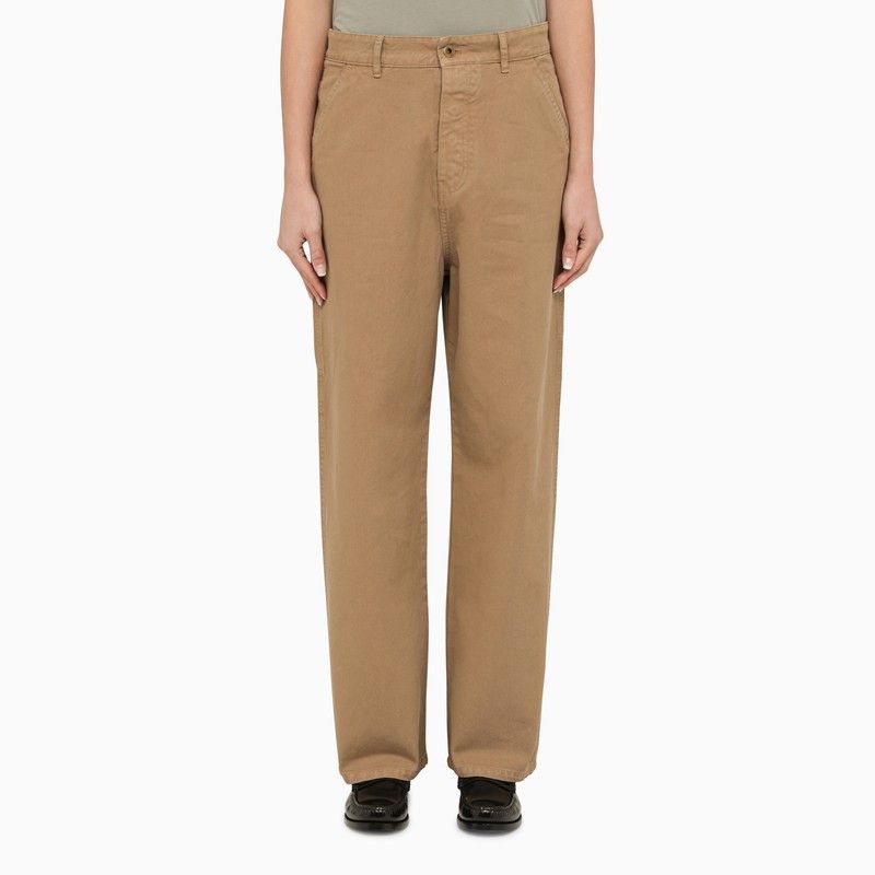 image of Miu Miu Beige Multi-Pocket Trousers, Women's (Size 28)