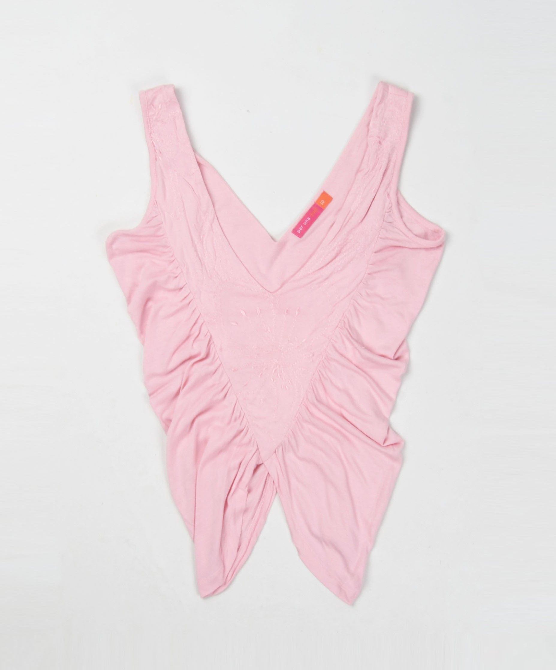 Other Vintage Per Una Y2K Fairy Coquette Pink Cropped Top Size S / US 4 / IT 40 - 3 Thumbnail