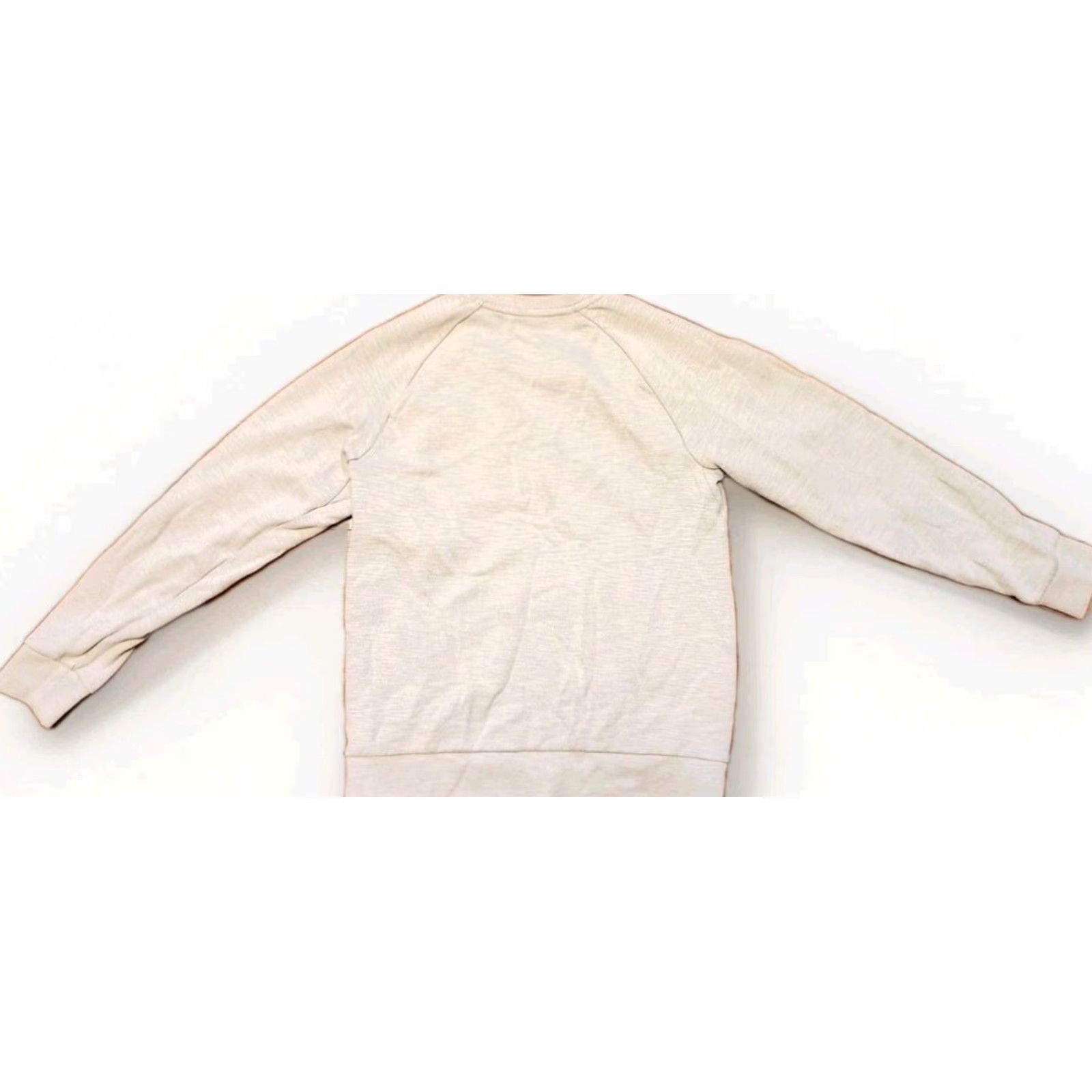 Nike NIKE Adult S Sweatshirt Logo Crewneck Kangaroo Pocket Beige Regular Knit Cotton Polyester Size US S / EU 44-46 / 1 - 2 Thumbnail