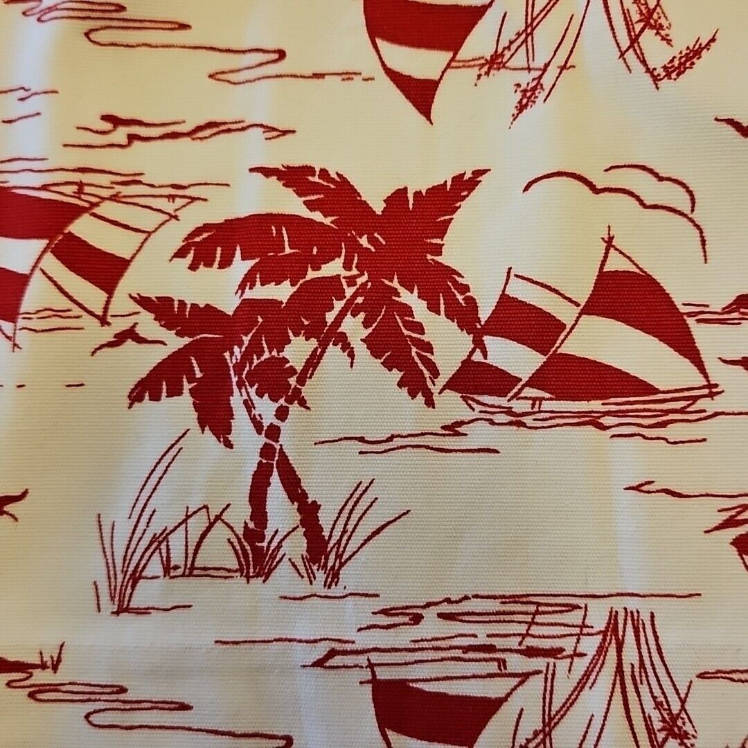Talbots Talbots Nautical Sailboat Pencil Skirt Womens 2 Red White Co Size 26" / US 2 / IT 38 - 3 Thumbnail