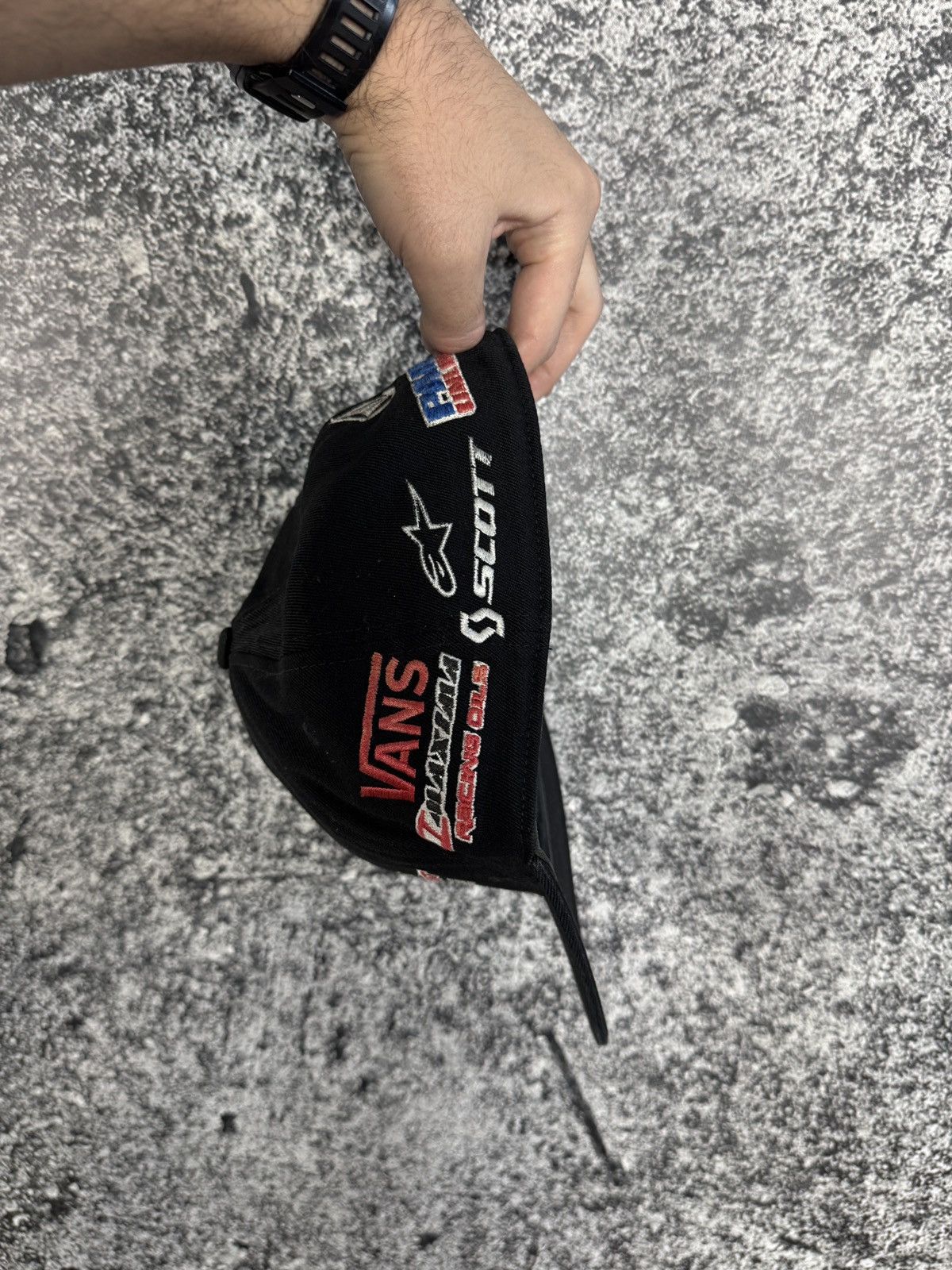 Vintage Kawasaki Monster Racing Cap Hat Vans Vintage Formula 1 Size ONE SIZE - 3 Thumbnail