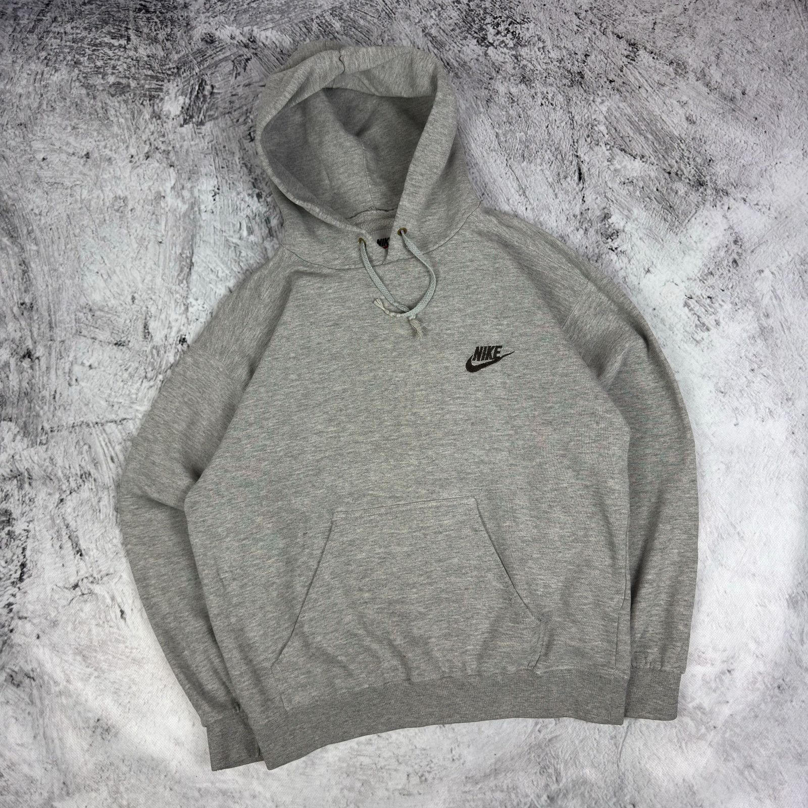 Nike Nike Men's Heather Gray Solo Swoosh Pullover Hoodie Small Size US S / EU 44-46 / 1 - 1 Thumbnail