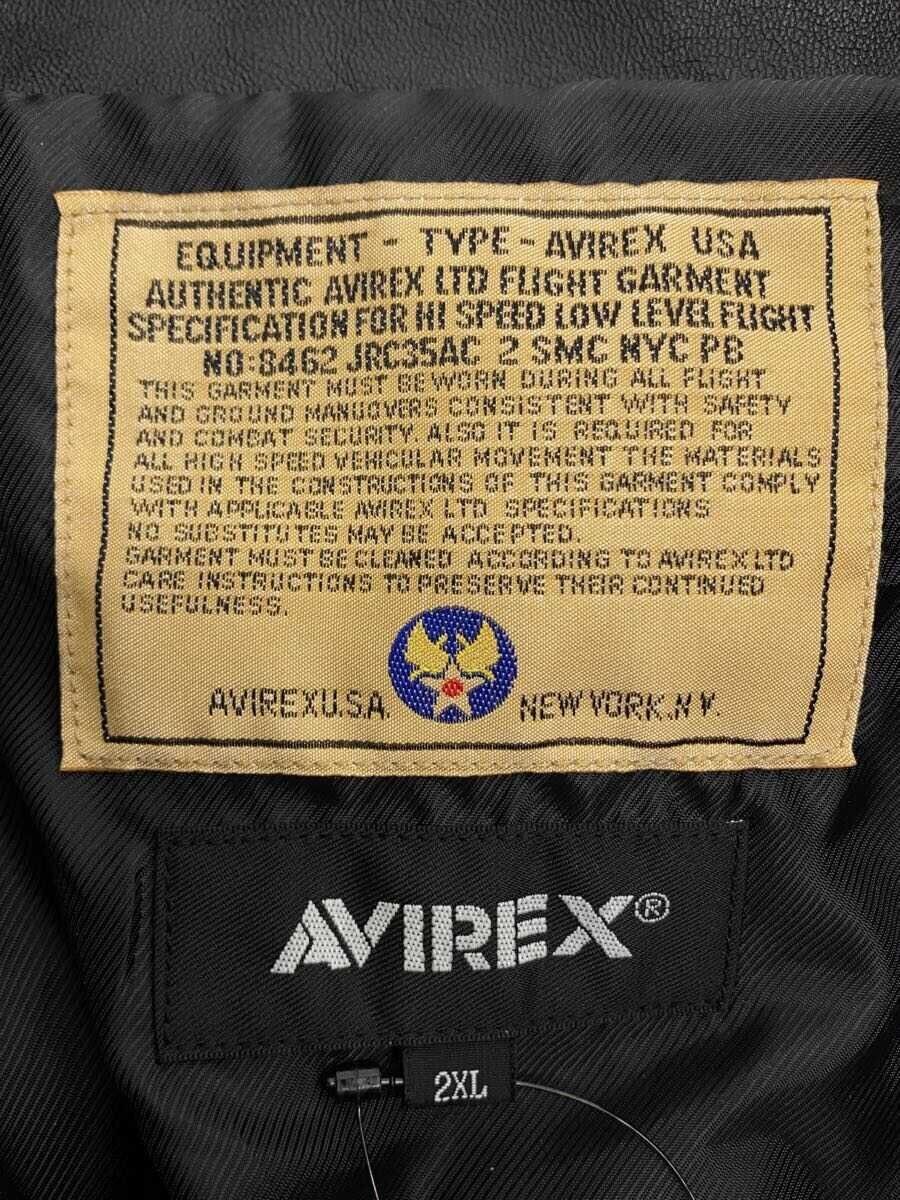 Avirex Avirex Plain Sheepskin Flight Jacket Black Size US XXL / EU 58 / 5 - 3 Thumbnail