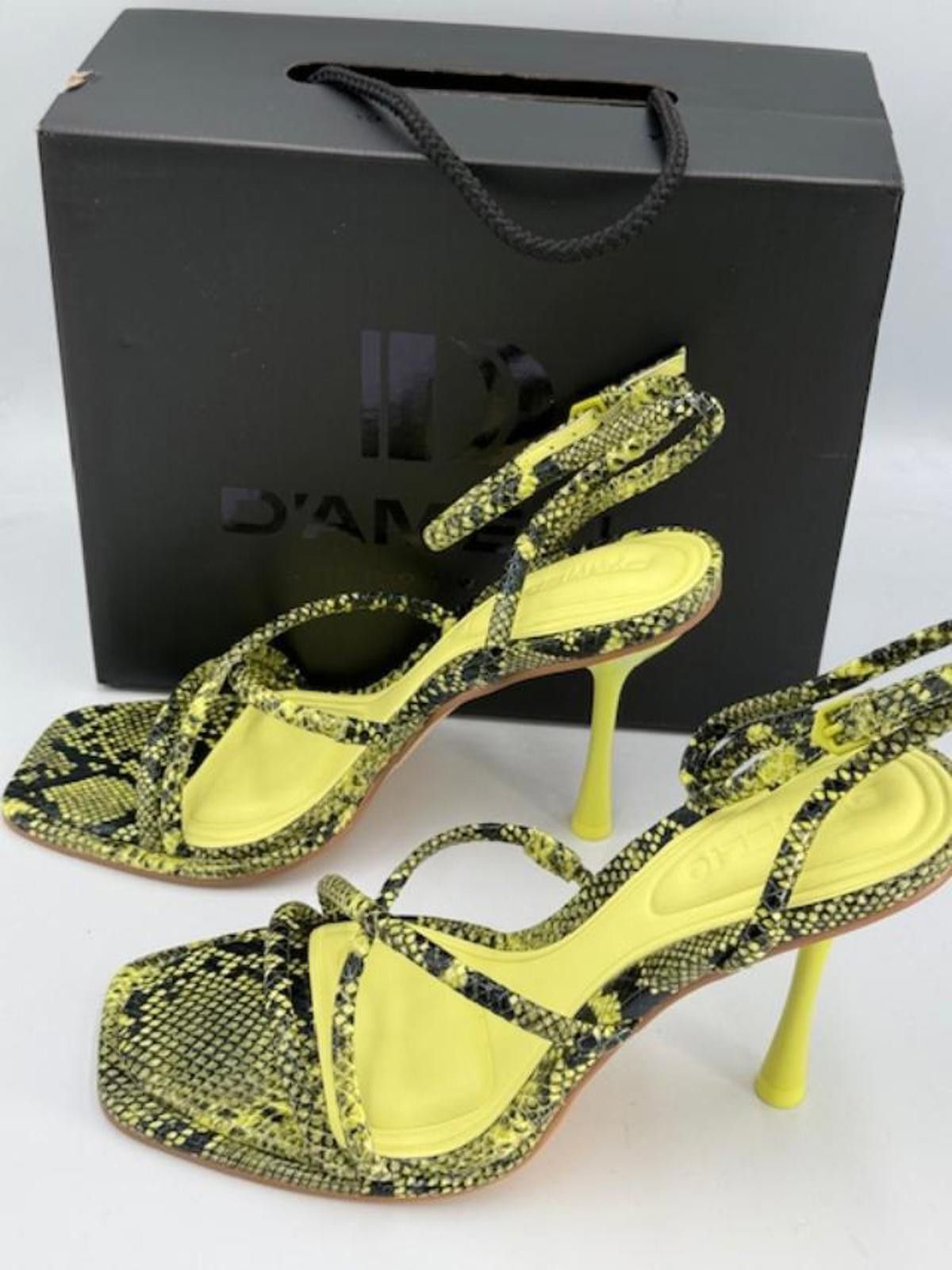 Other D'Amelio - 'Dalilah' Strappy Heels -Limeaid faux python 7.5 Size US 7.5 / IT 37.5 - 3 Thumbnail