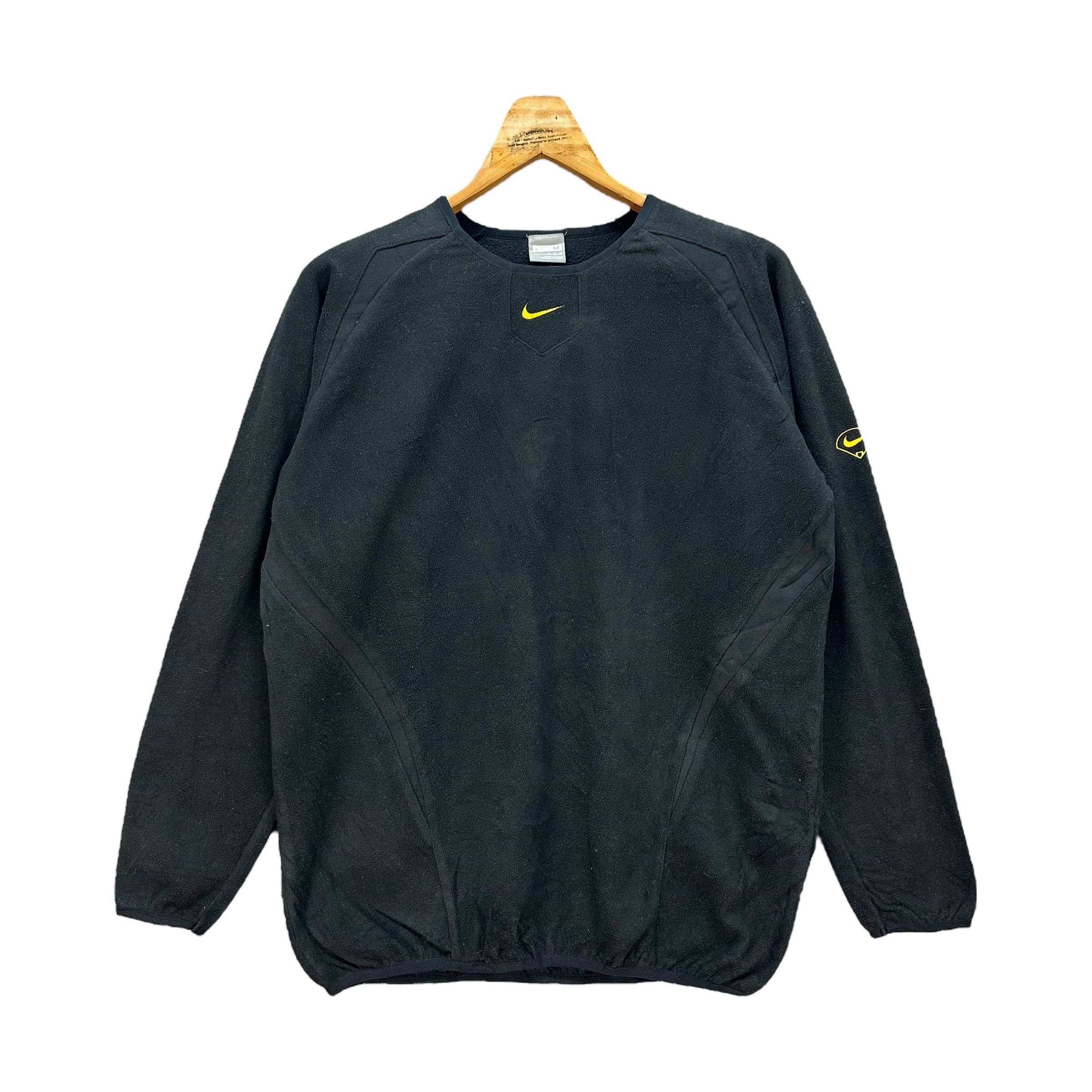 NIKE CENTER SWOOSH EMBROIDERY LOGO FLEECE SWEATER #8993-46