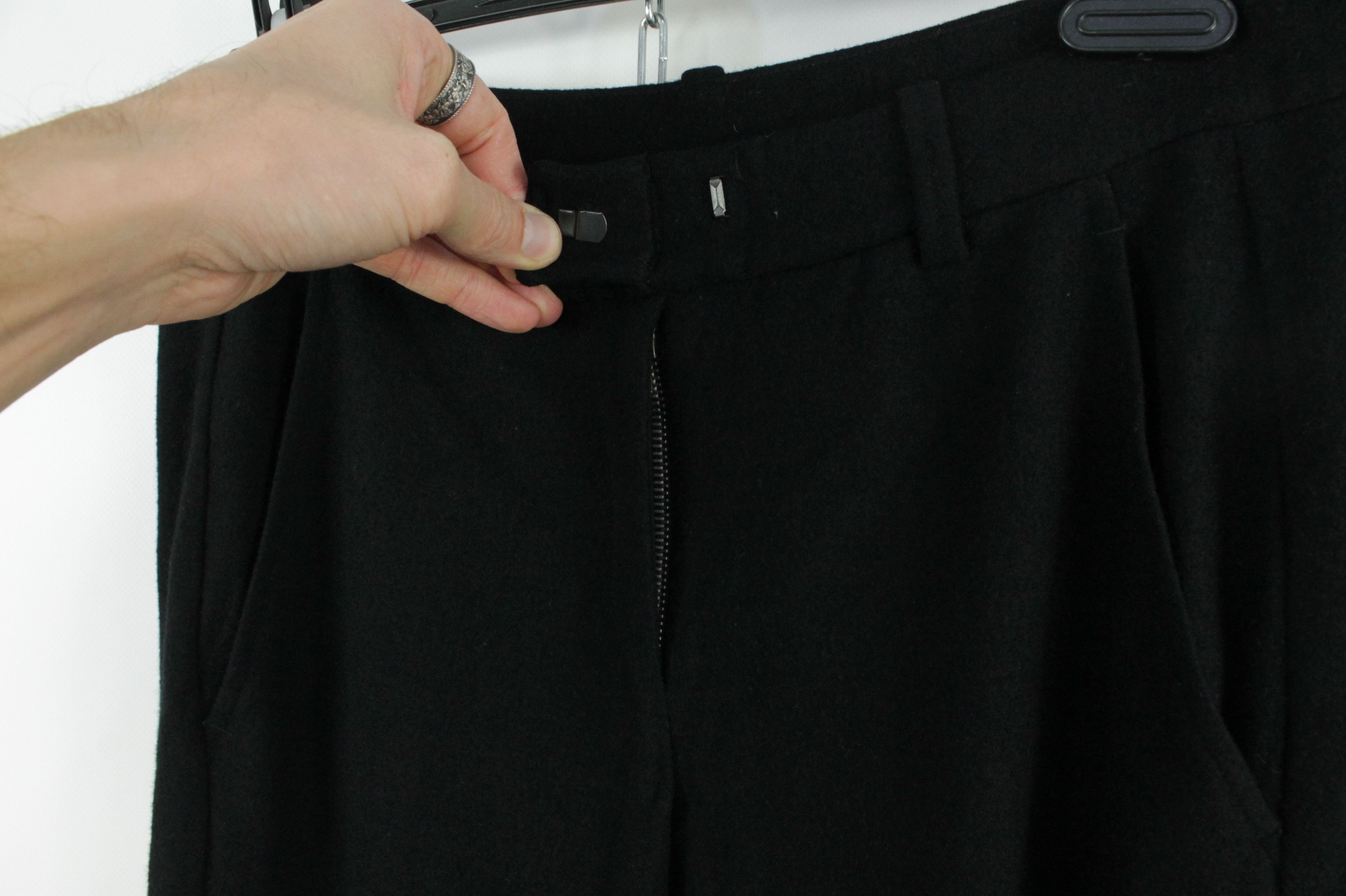 Isabel Marant Etoile Isabel Marant Black Stretch Fleece Wool Slim Fit Pants Size 27" / US 4 / IT 40 - 2 Thumbnail
