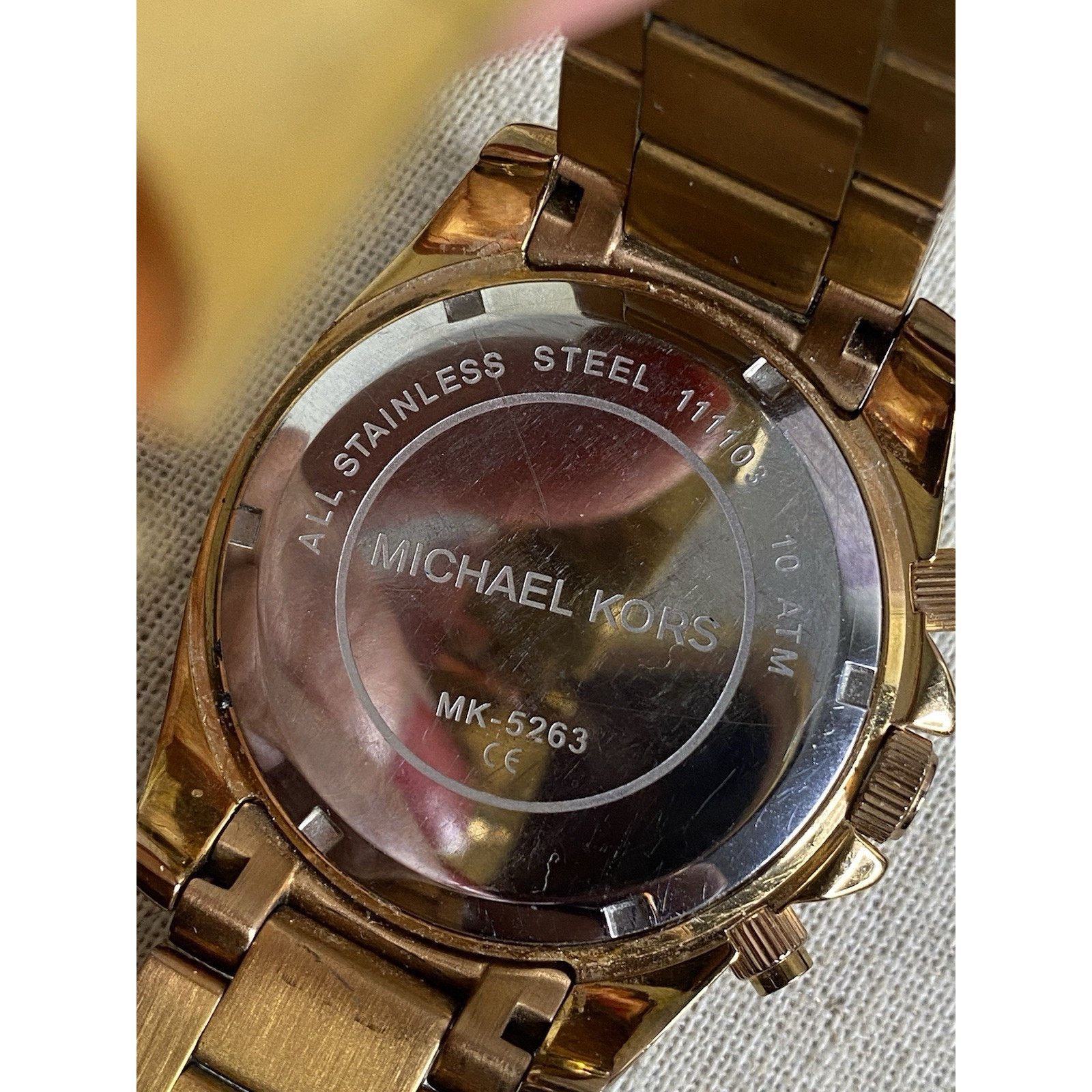 Michael Kors Michael Kors NEW Battery Stainless Rose Gold Watch MK5263 Size ONE SIZE - 6 Thumbnail