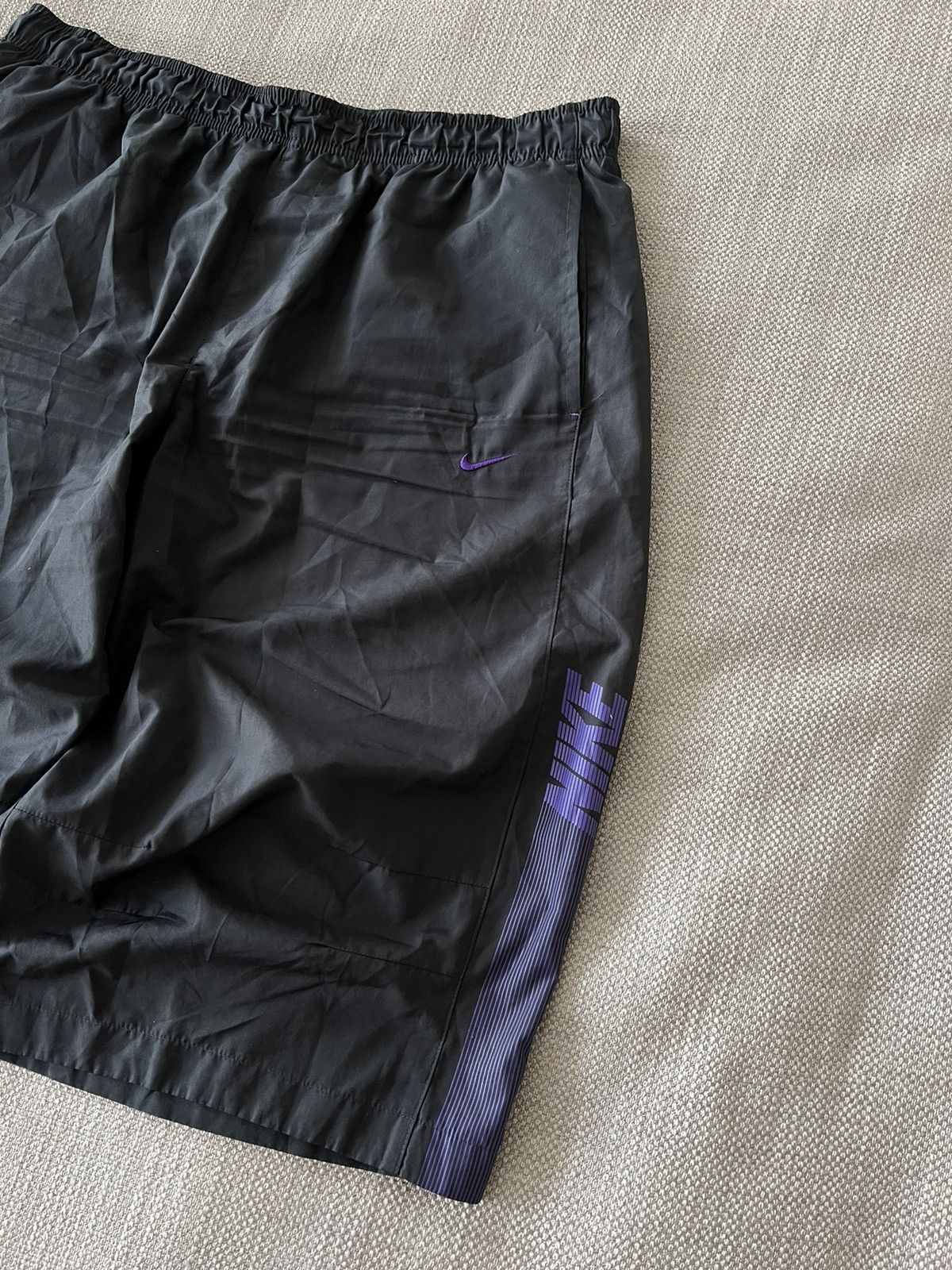 Nike × Vintage Vintage💥 Baggy Nike Nylon Shorts Y2K Size US 34 / EU 50 - 3 Thumbnail
