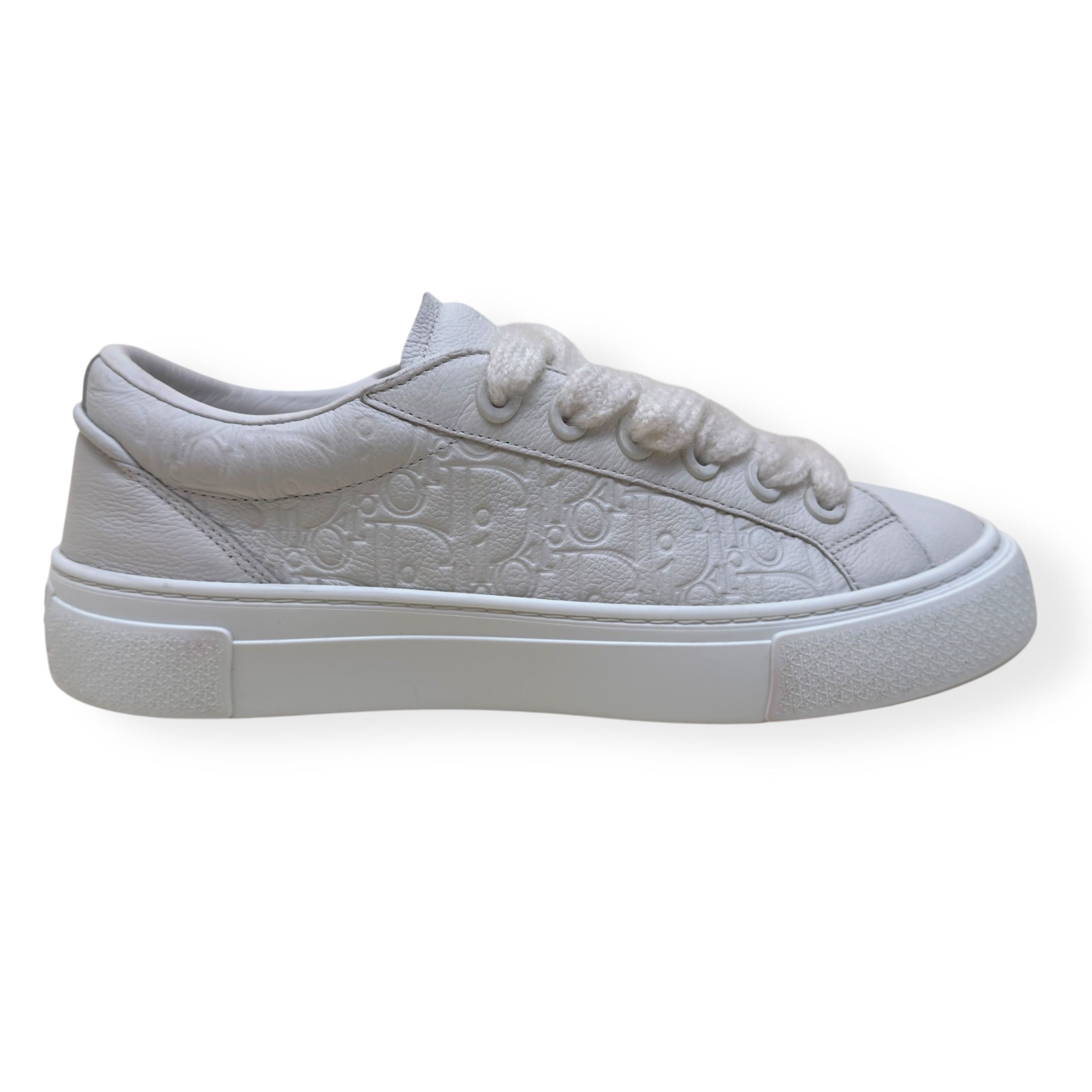 Dior DIOR B33 OBLIQUE LEATHER SPIN SNEAKER WHITE 45 / UK11 Size US 12 / EU 45 - 1 Thumbnail