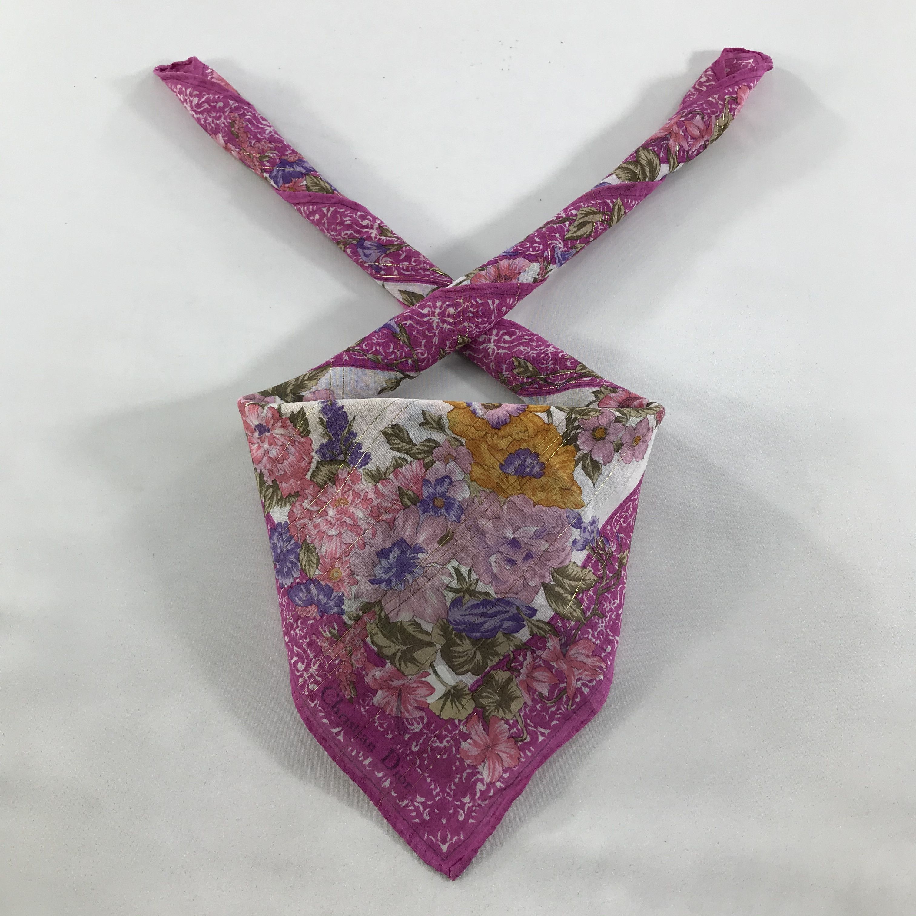 Vintage Christian Dior Bandana / Handkerchief / Neckerchief - S1393 Size ONE SIZE - 3 Thumbnail