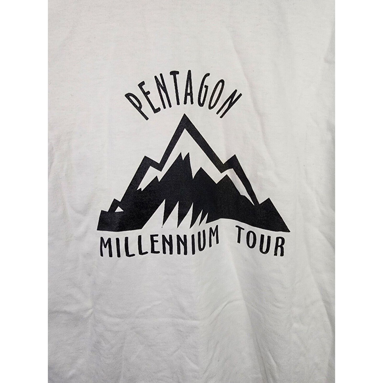 Vintage Vintage Pentagon Shirt Millennium Tour Large Tee VTG 1990s Size US L / EU 52-54 / 3 - 2 Thumbnail
