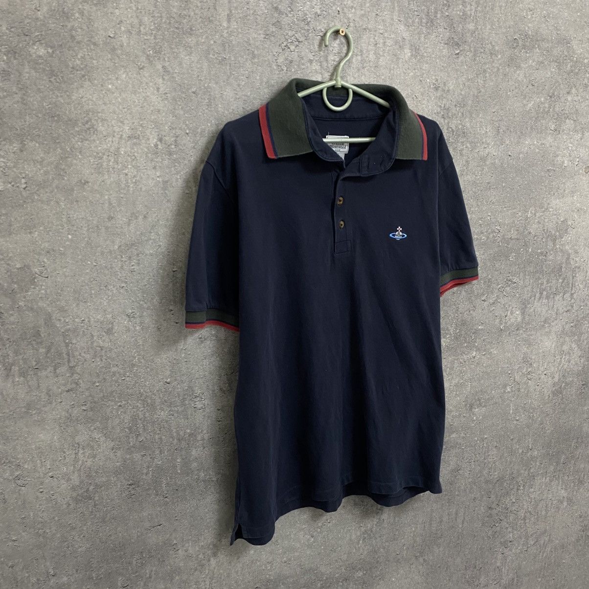 Vivienne Westwood Vivienne Westwood Polo T-Shirt Vintage Small Orb Logo Luxury Size US XL / EU 56 / 4 - 3 Thumbnail