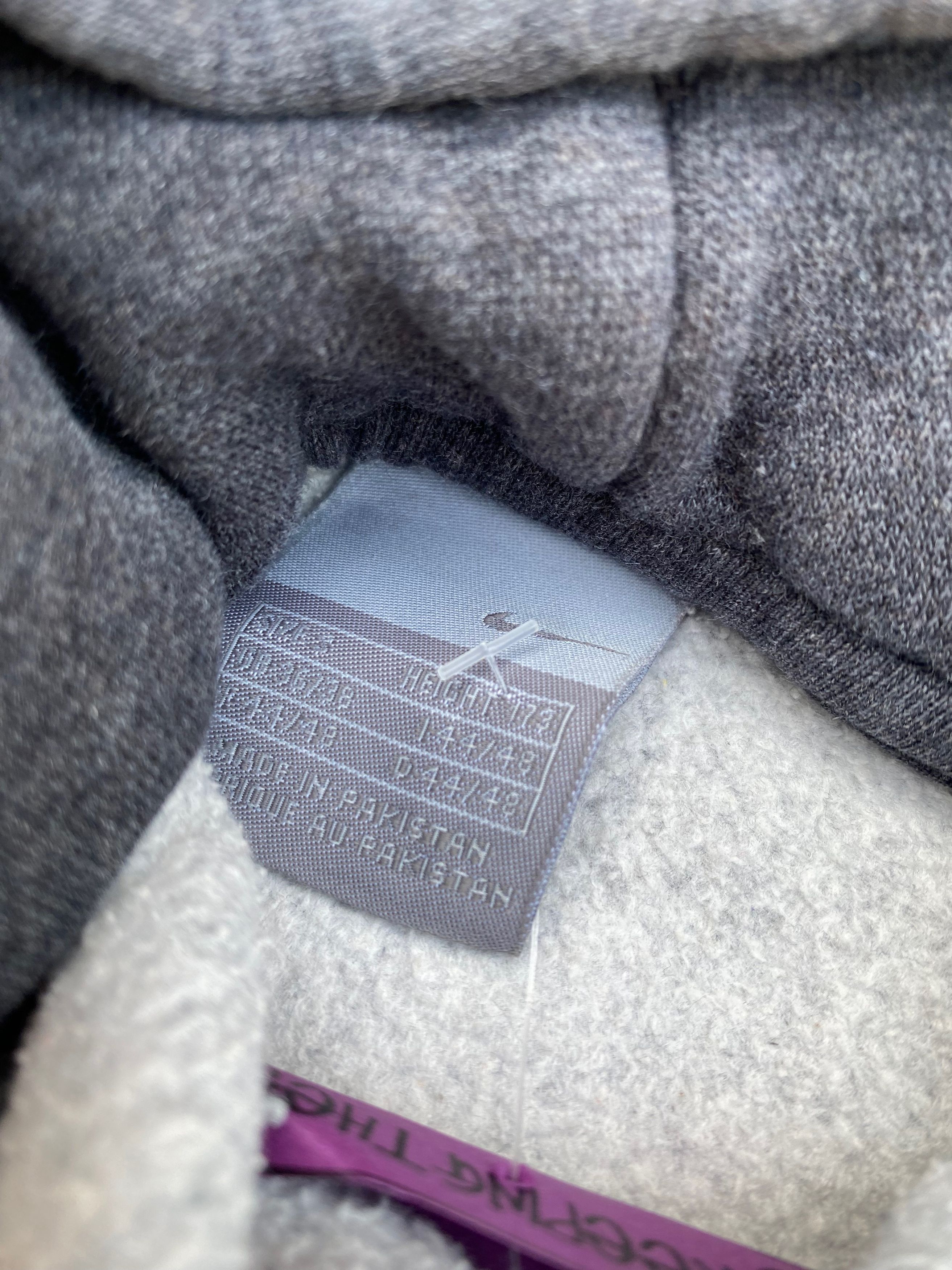 Nike × Vintage Vintage Nike Small Swoosh Distressed hoodie Silver Tag Y2K Size US S / EU 44-46 / 1 - 8 Thumbnail
