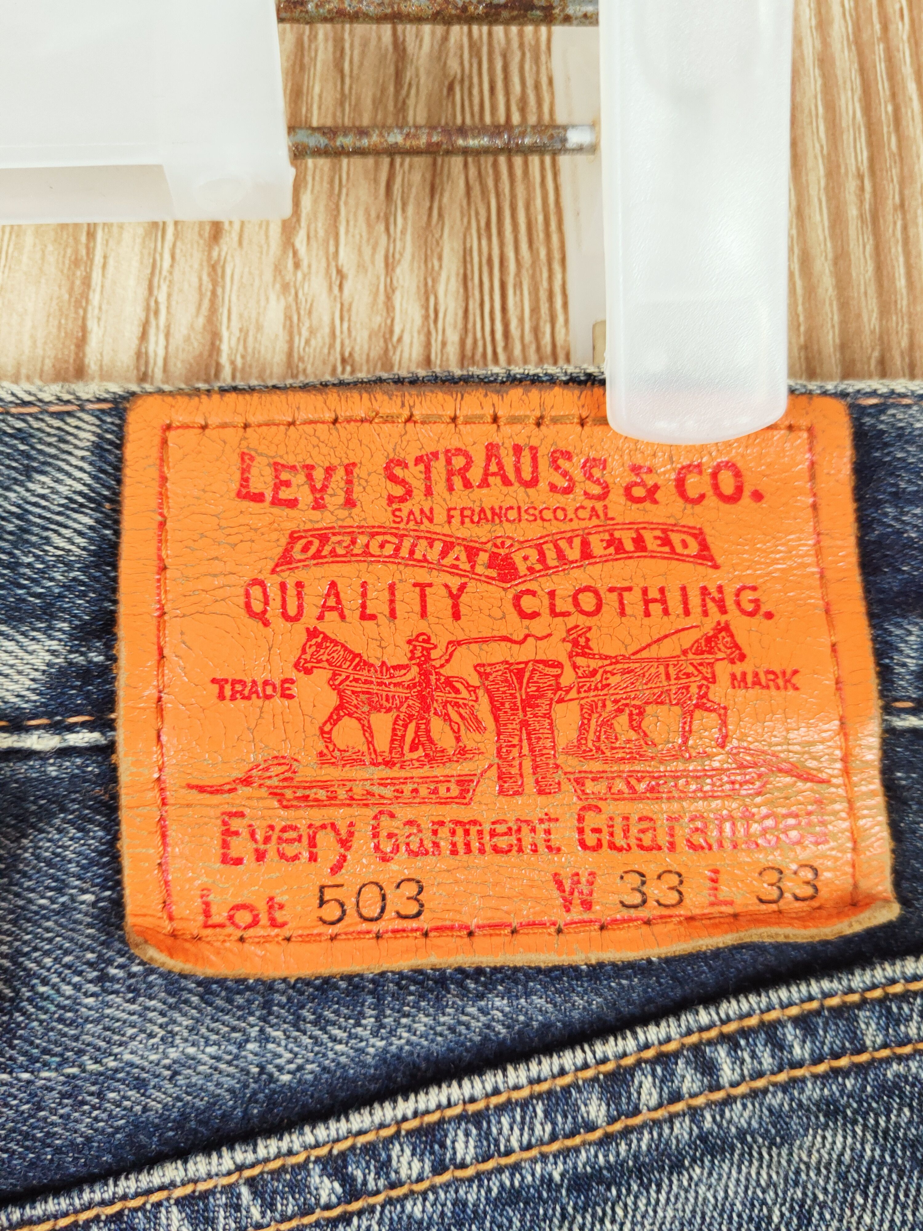 Levi's DL Levi's Dark Blue Faded Distressed Ripped Jeans #W021 Size US 34 / EU 50 - 7 Thumbnail