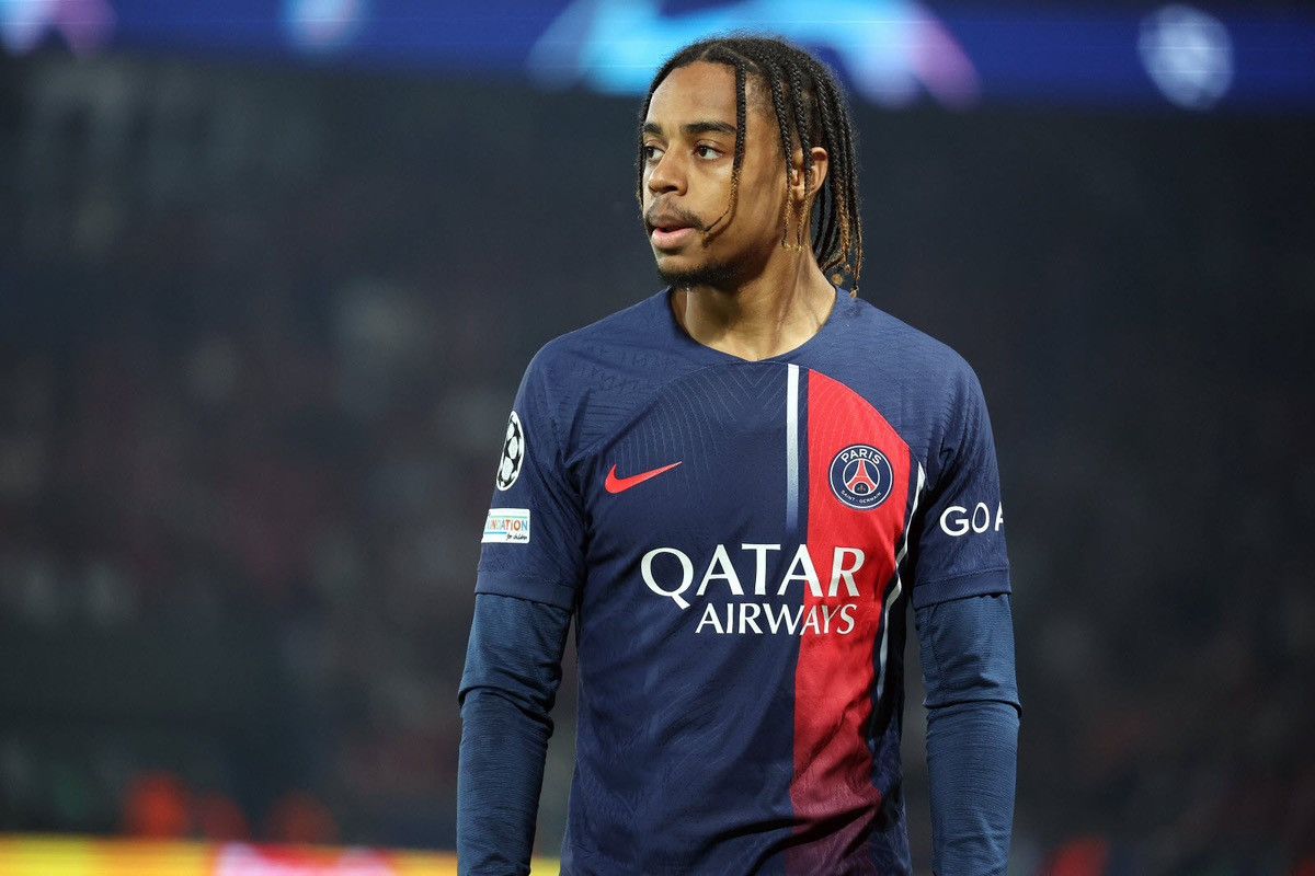 Nike × Vintage PSG NIKE 2023/2024 FOOTBALL SOCCER HOME JERSEY #29 BARCOLA Size US M / EU 48-50 / 2 - 14 Thumbnail