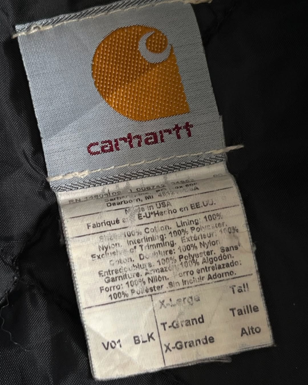 Carhartt × Vintage 90's Sunfade Carhartt V01- BLK Denim Vest Jacket Size US XL / EU 56 / 4 - 4 Thumbnail