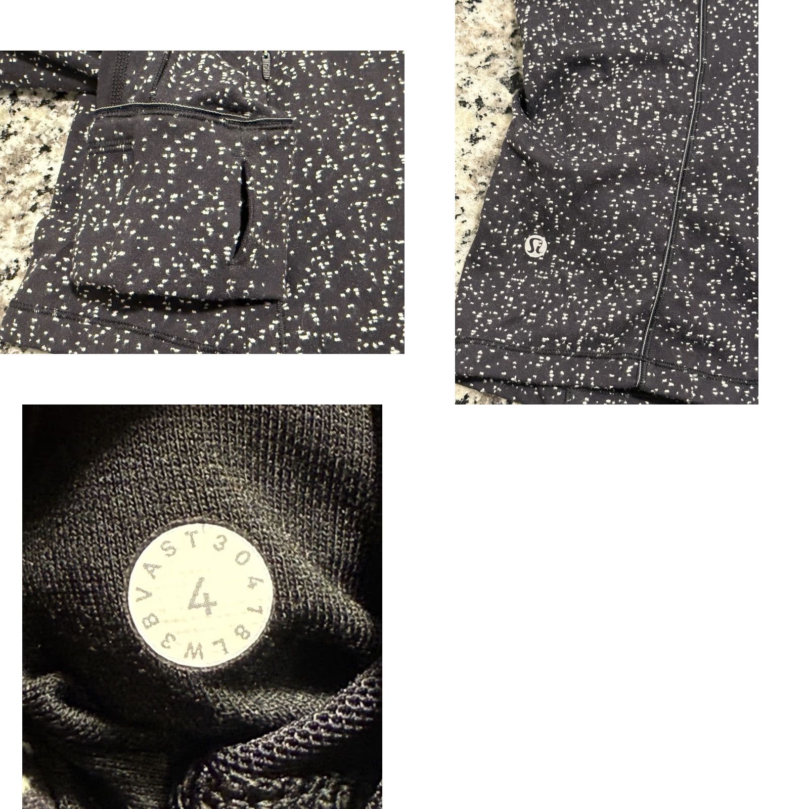 Lululemon **Lululemon Run Briskly Top Black 1/2 Zip Magnetized Jacquard Sz 4** User: Lululemon Run Briskly Top Black 1/2 Zip Magnetized Jacquard Sz 4 Size S / US 4 / IT 40 - 8 Thumbnail