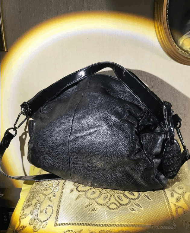 Kenneth Cole Vintage 90s Grunge Leather bag by Kenneth Cole Black Size ONE SIZE - 6 Thumbnail
