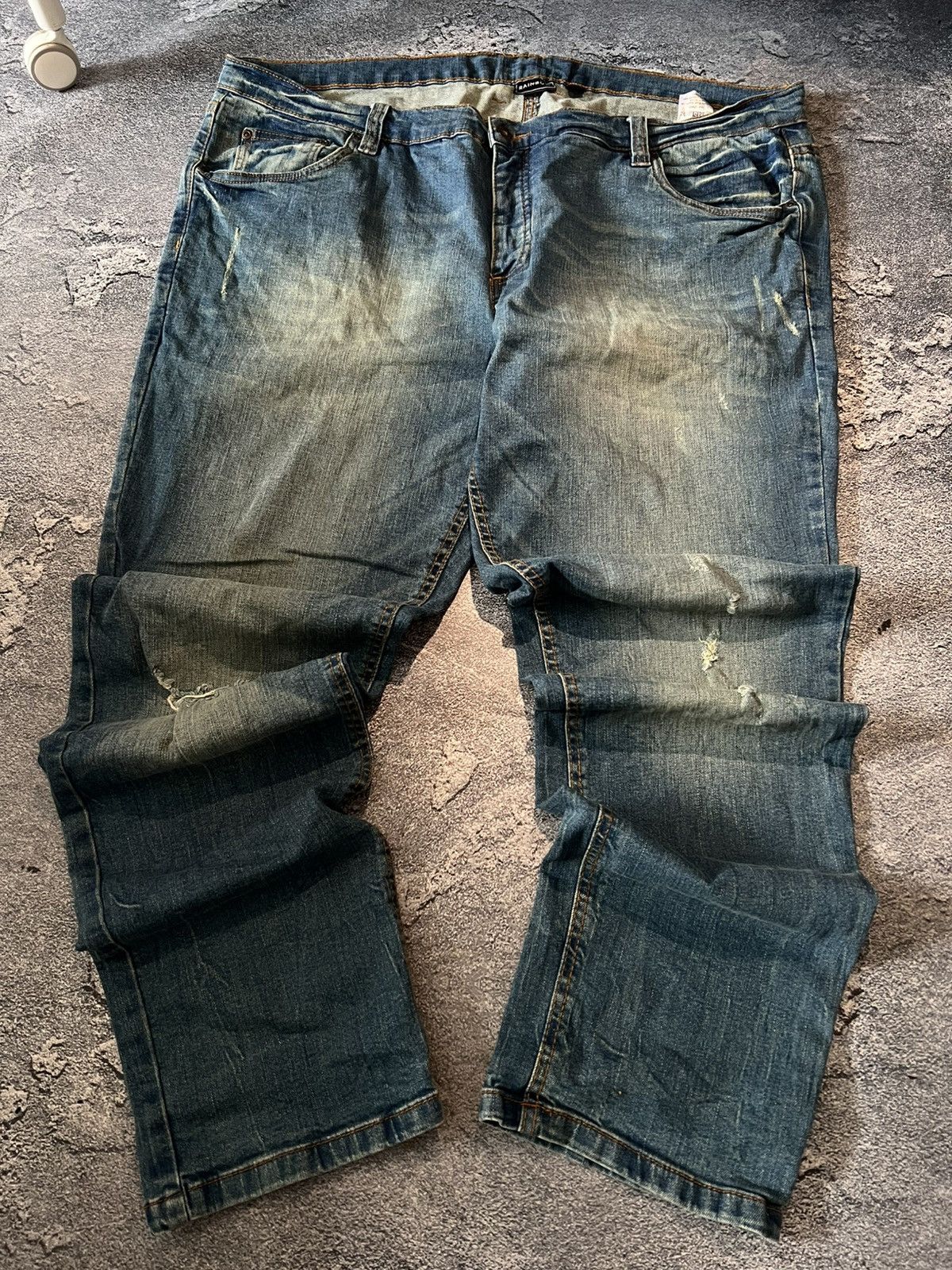 Vintage Archive Underground Distressed Rainbow Baggy Jeans Size US 42 / EU 58 - 1 Thumbnail