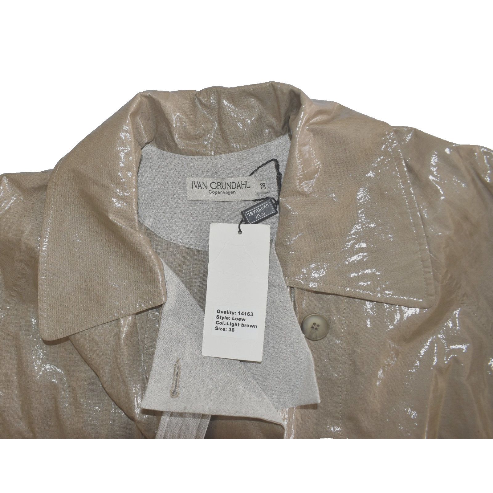 Ivan Grundahl NWT IVAN GRUNDAHL Copenhagen Loew Coated Linen Jacket Sz 38 Size XS / US 0-2 / IT 36-38 - 6 Thumbnail