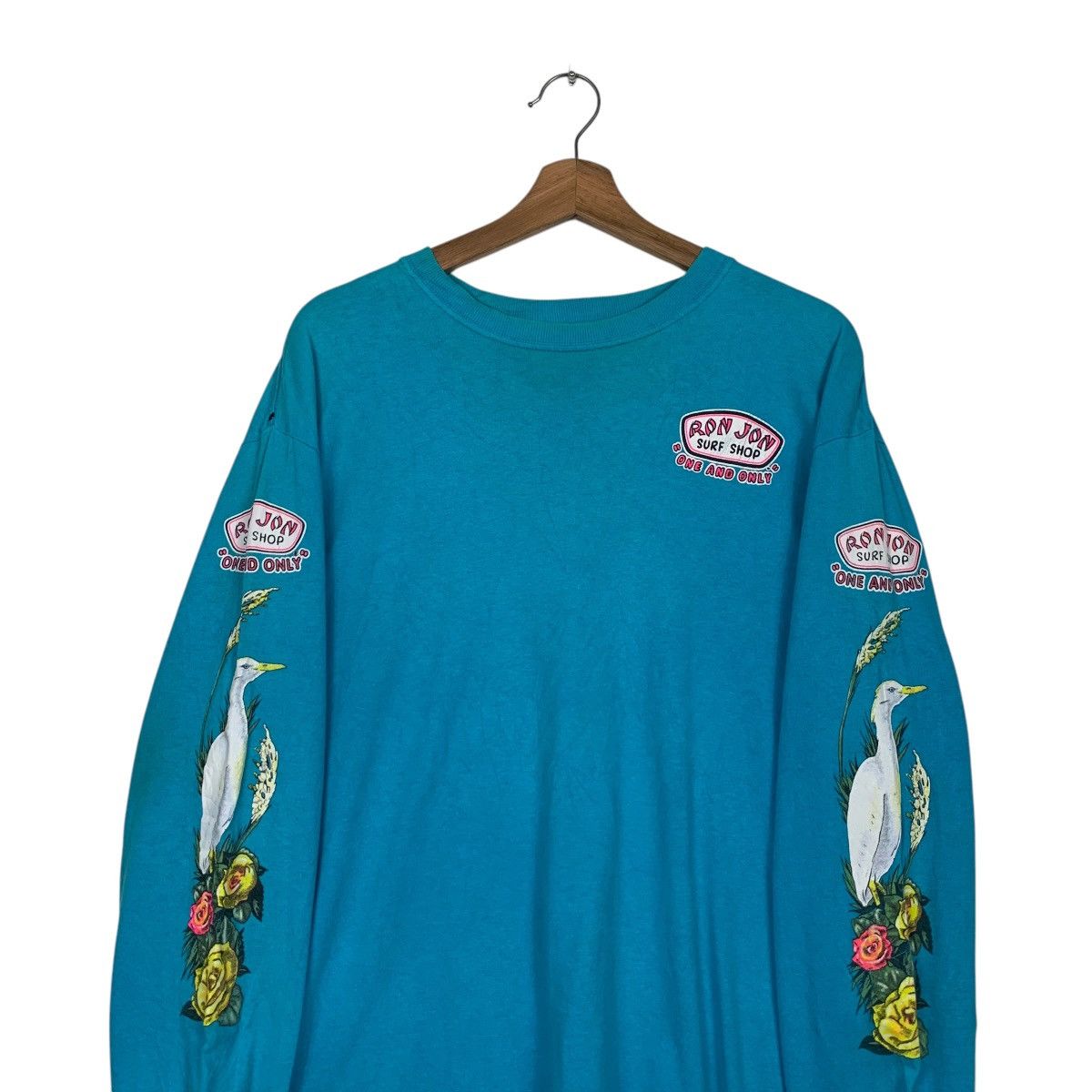 Ron Jon Surf Shop 90’s RON JON SURF SHOP Big Logo Long Sleeve Tees #2847-C128 Size US L / EU 52-54 / 3 - 11 Thumbnail