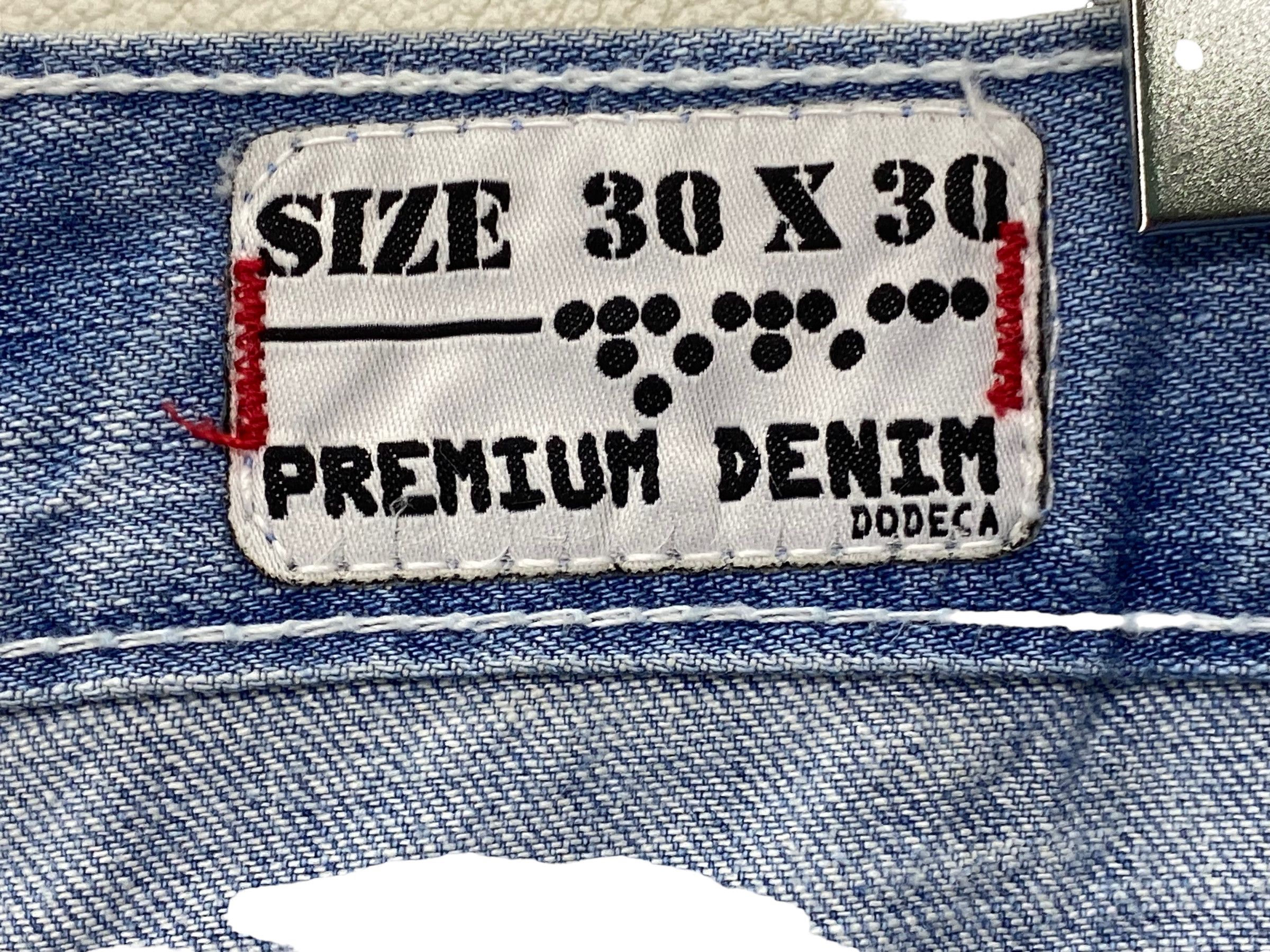 Japanese Brand Dodeca Jeans Light Wash Jeans Tapered Leg Jeans Size US 32 / EU 48 - 12 Thumbnail