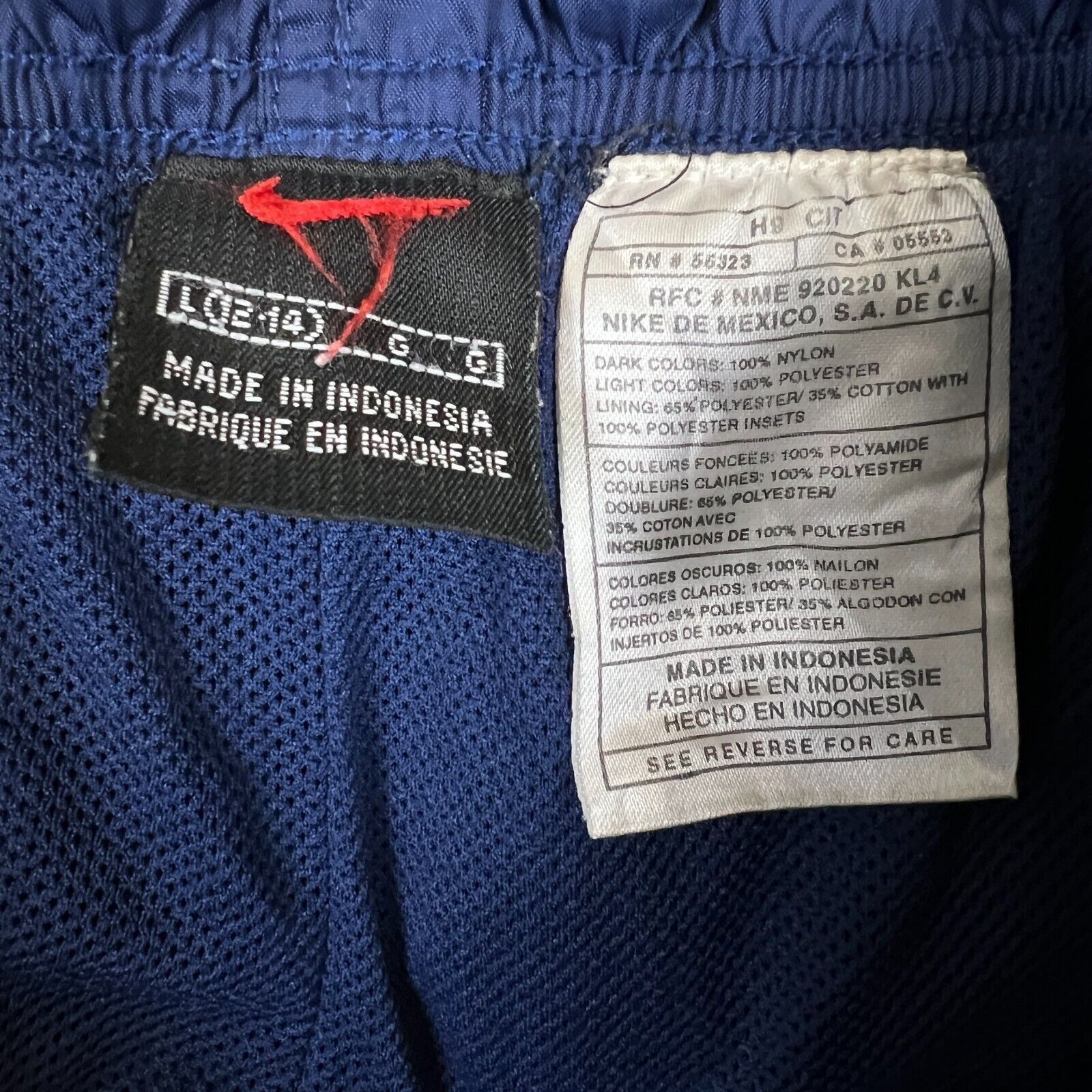 Nike × Vintage Vintage 90s Nike Sportswear Track Pants Large Swoosh Jogger Size US 28 / EU 44 - 8 Thumbnail