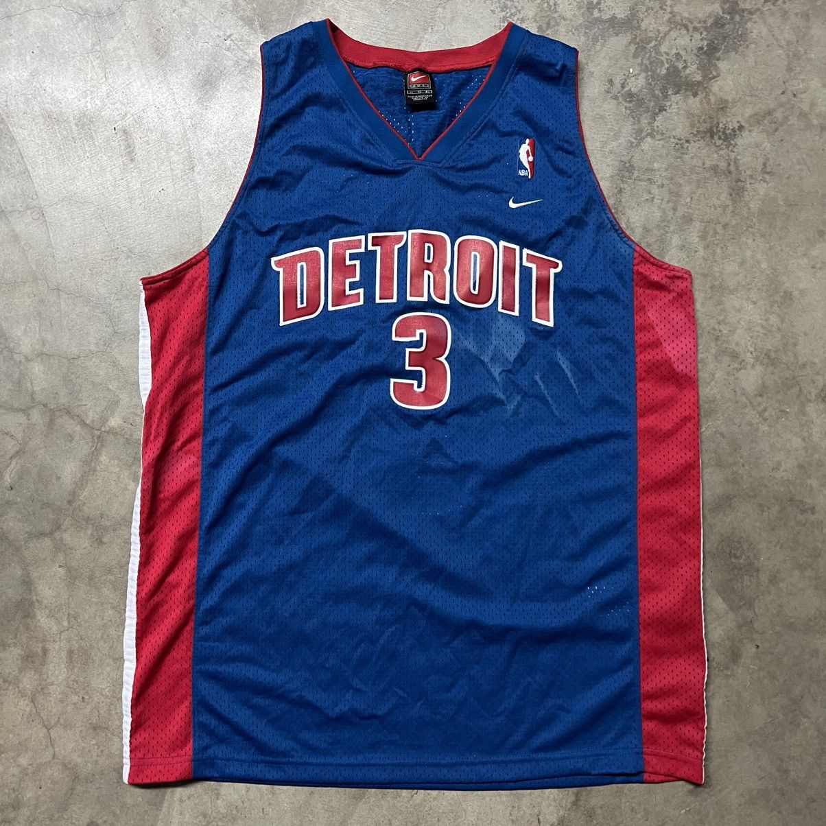 NBA × Vintage Vintage NBA Detroit Pistons Ben Wallace #3 Nike Jersey Size US XL / EU 56 / 4 - 5 Thumbnail