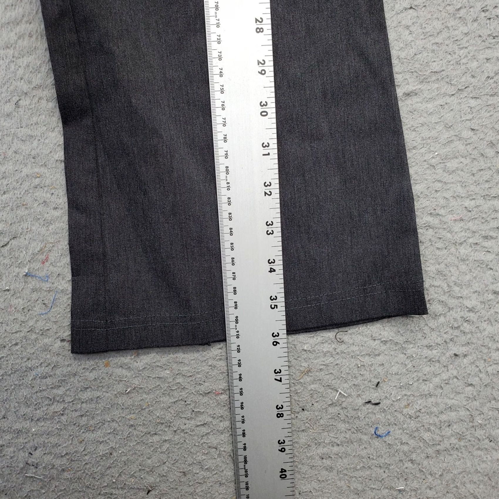 Nanette Lepore Nanette Lepore Pants Womens L Gray Solid Stretch Flared Leg Pull On Size 36" / US 14 / IT 50 - 4 Thumbnail