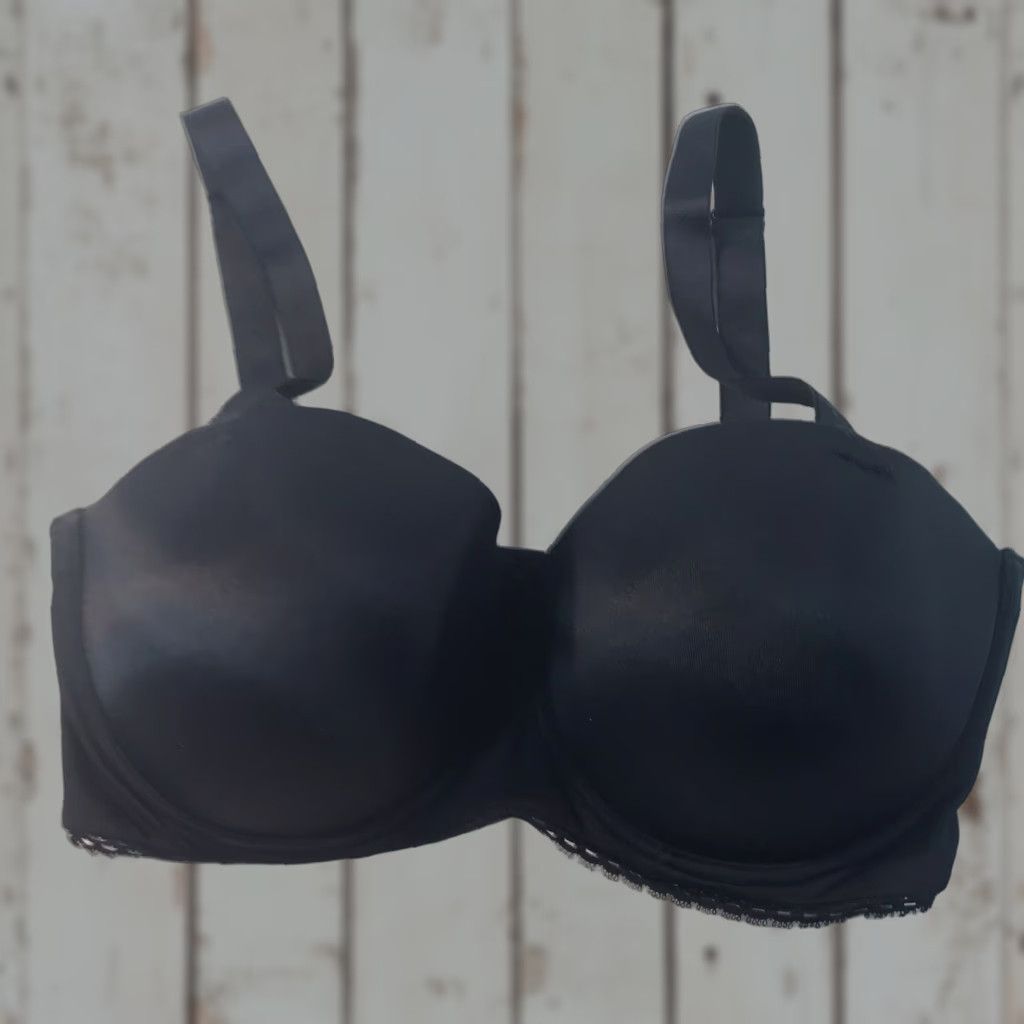 Calvin Klein Calvin Klein Women's Black Lightly Lined Push Up Bra 36DD Adjustable Straps Underwired Thailand Size ONE SIZE - 1 Thumbnail
