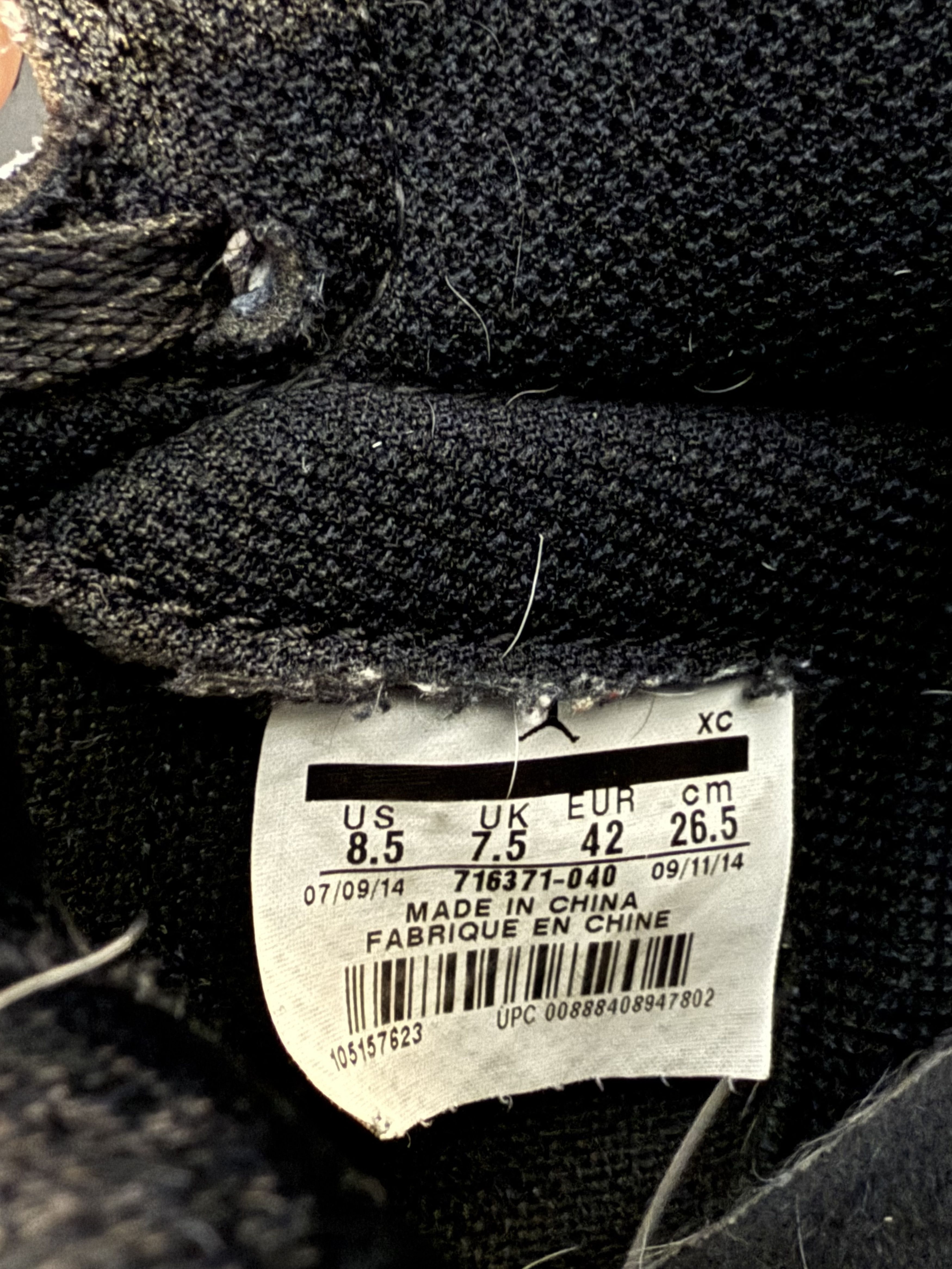 Fragment Design × Nike Jordan 1 Retro High OG x Fragment Design 2014 - 8.5 Size US 8.5 / EU 41-42 - 8 Thumbnail