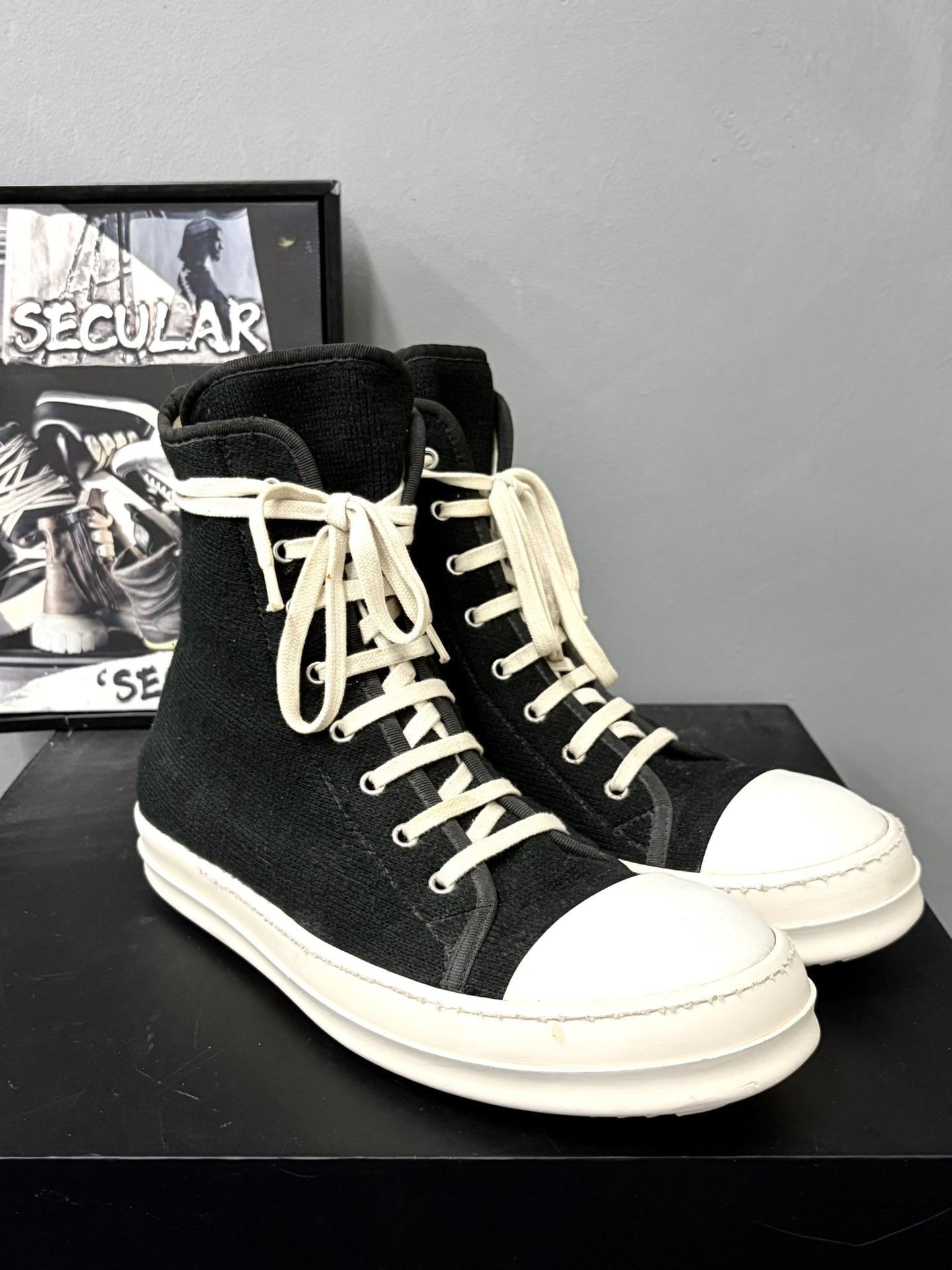 Rick Owens Drkshdw Rick Owens DRKSHDW High-Top Men's Sneakers Size US 8.5 / EU 41-42 - 1 Thumbnail
